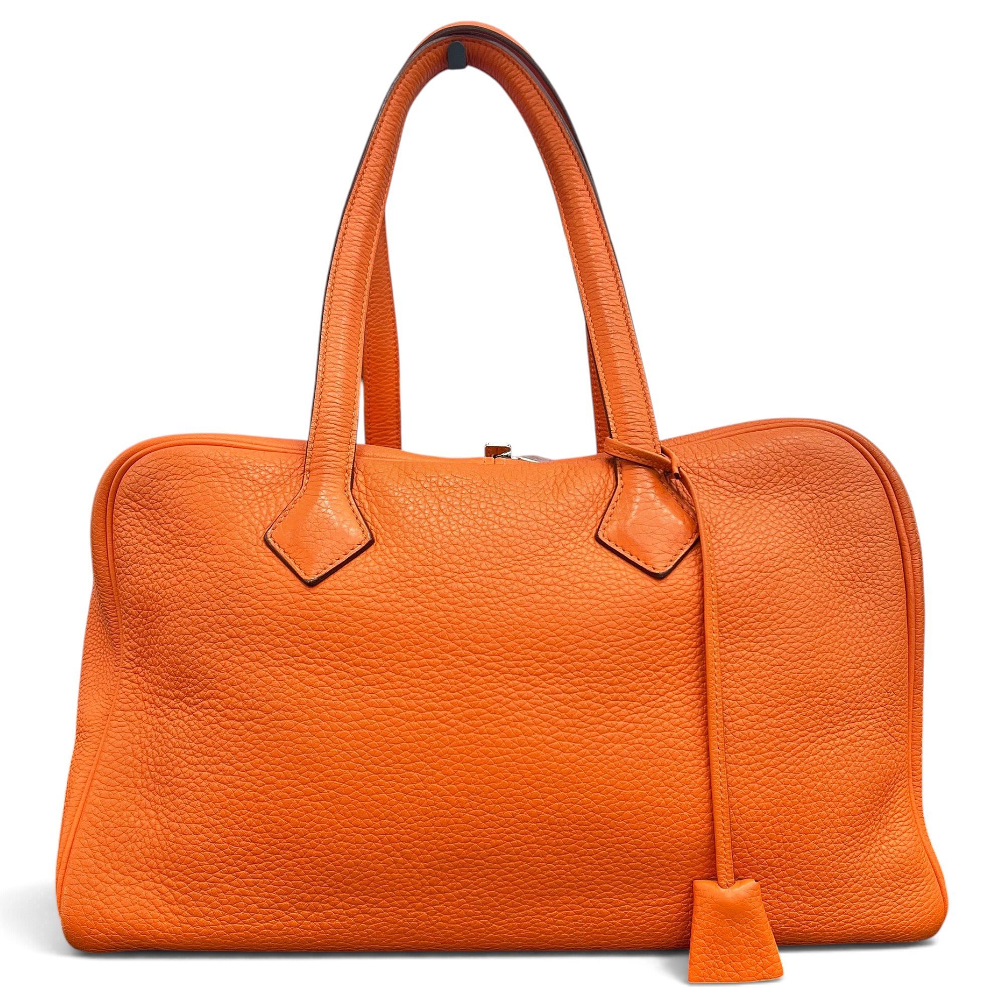 Hermes Victoria Handbag Orange
