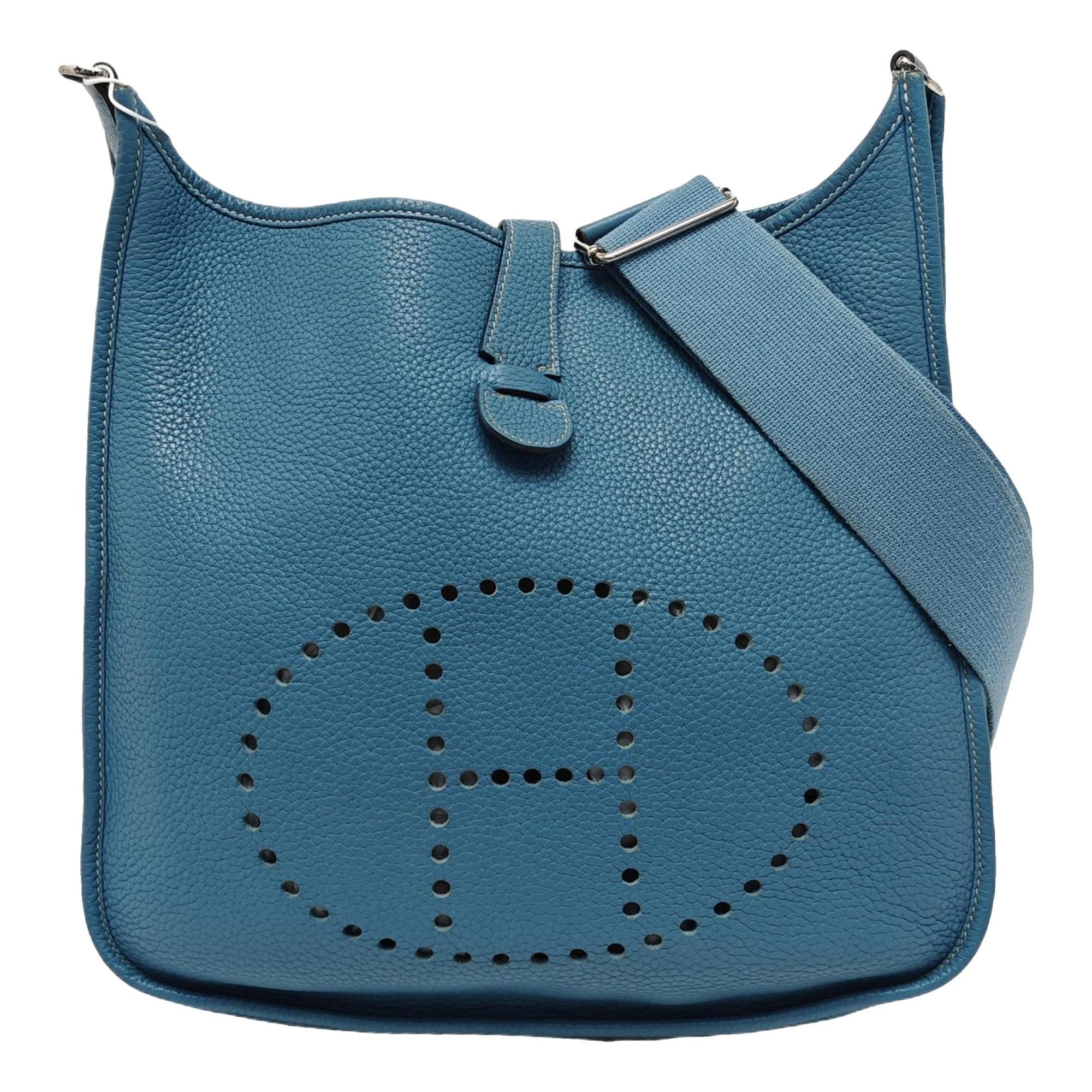 Hermes Evelyne Handbag Clemence Leather 2010