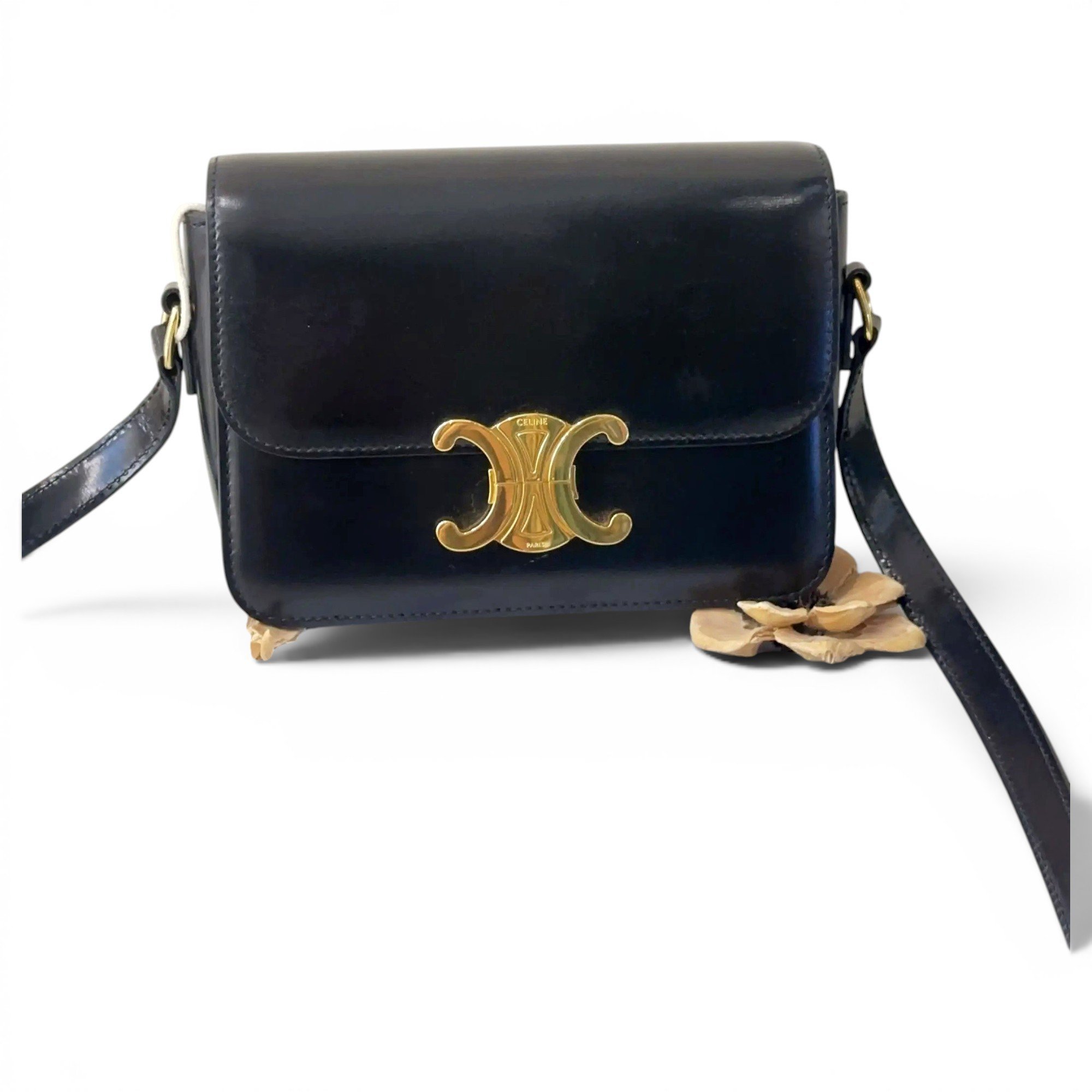 Triomphe leather crossbody bag