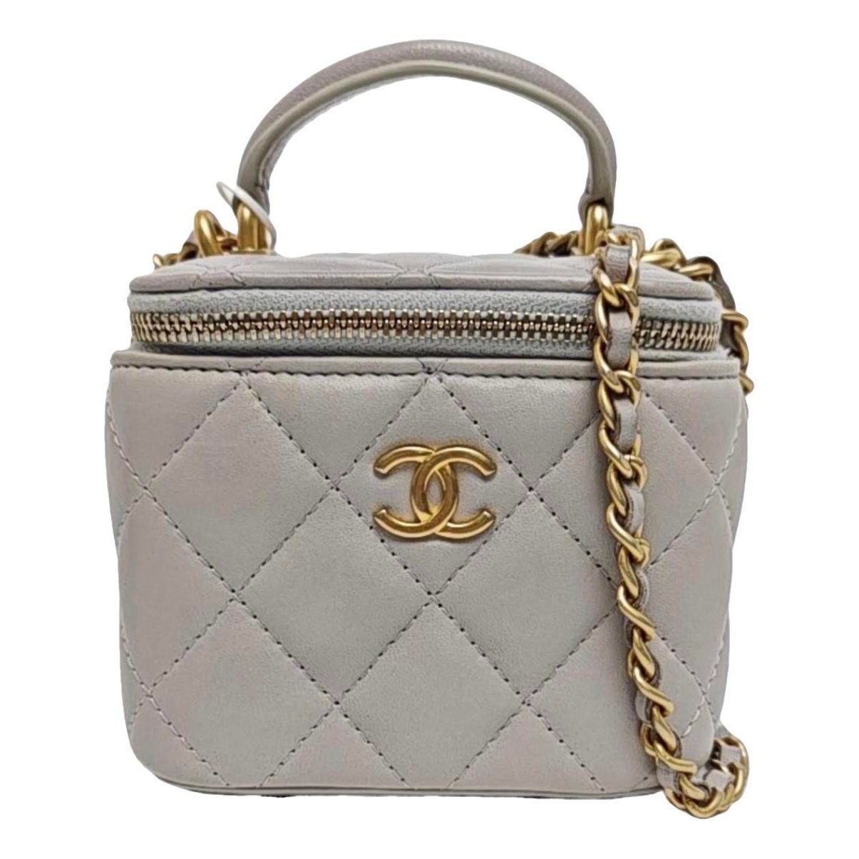 Vanity leather handbag