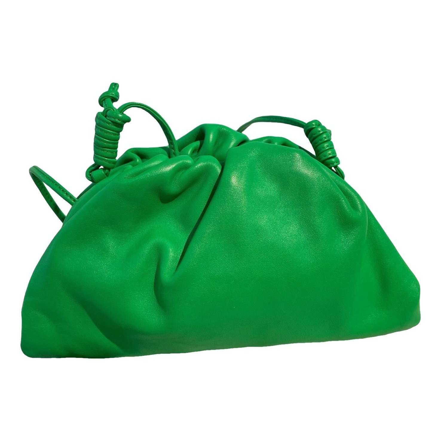 Pouch leather handbag