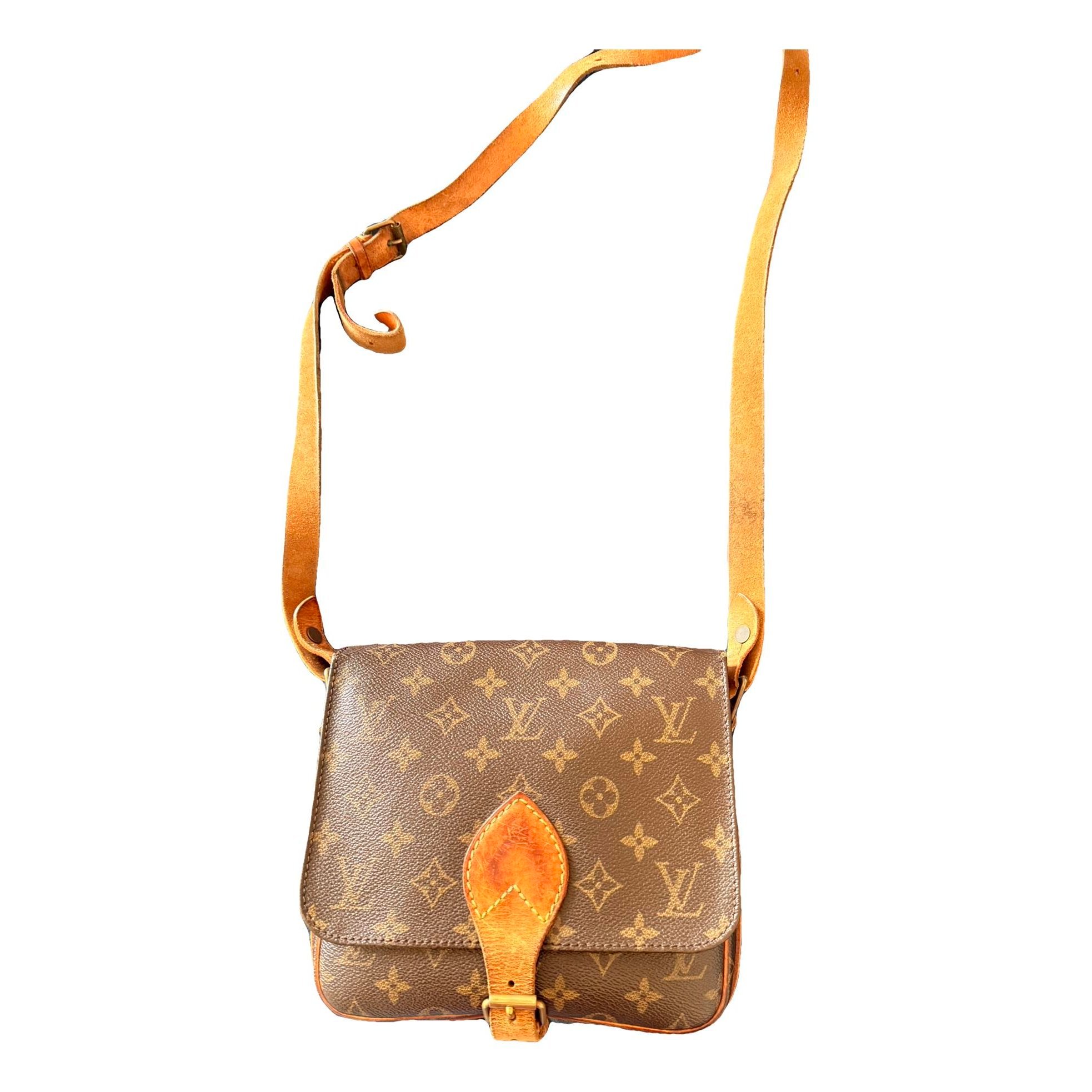 Cartouchière leather crossbody bag