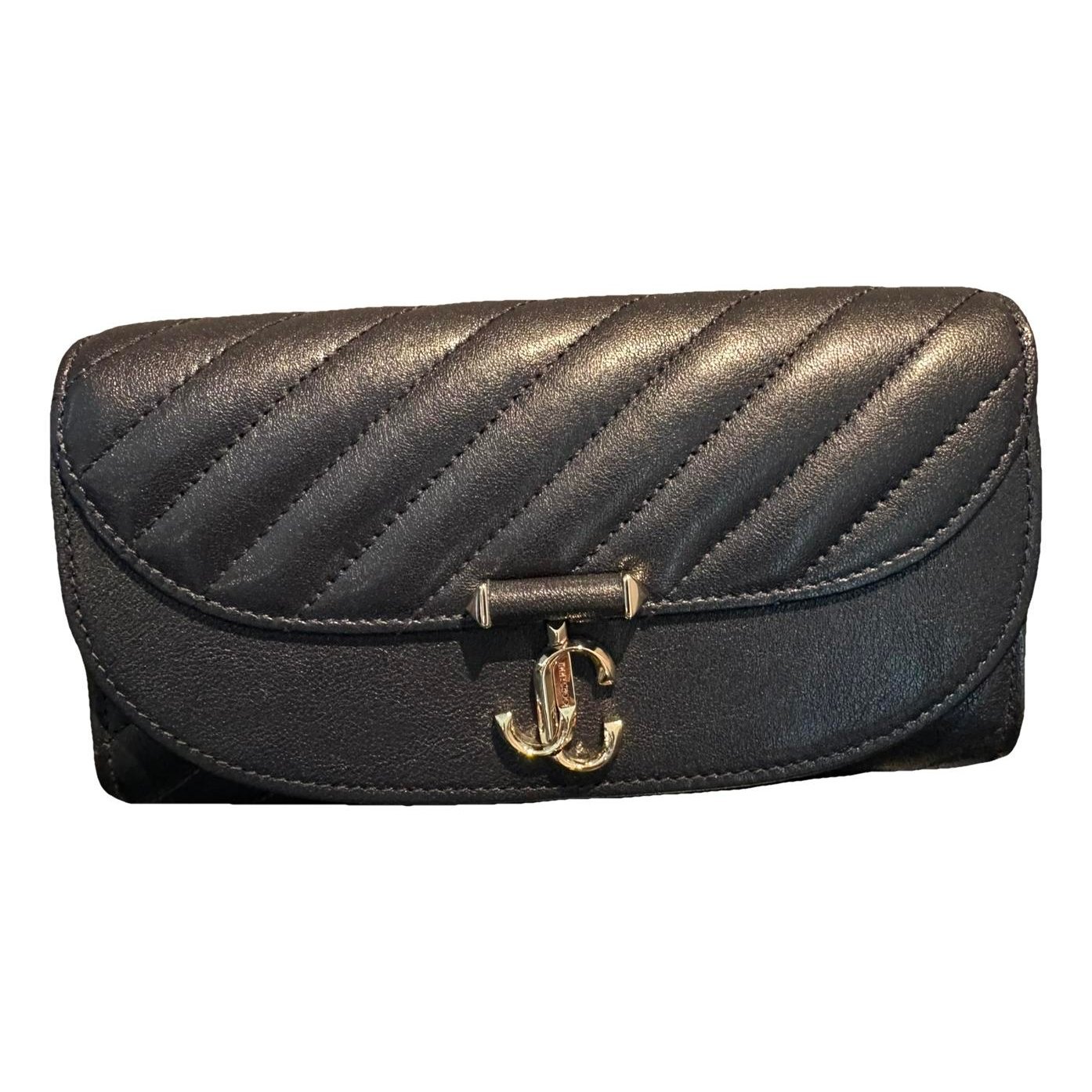 Leather clutch bag