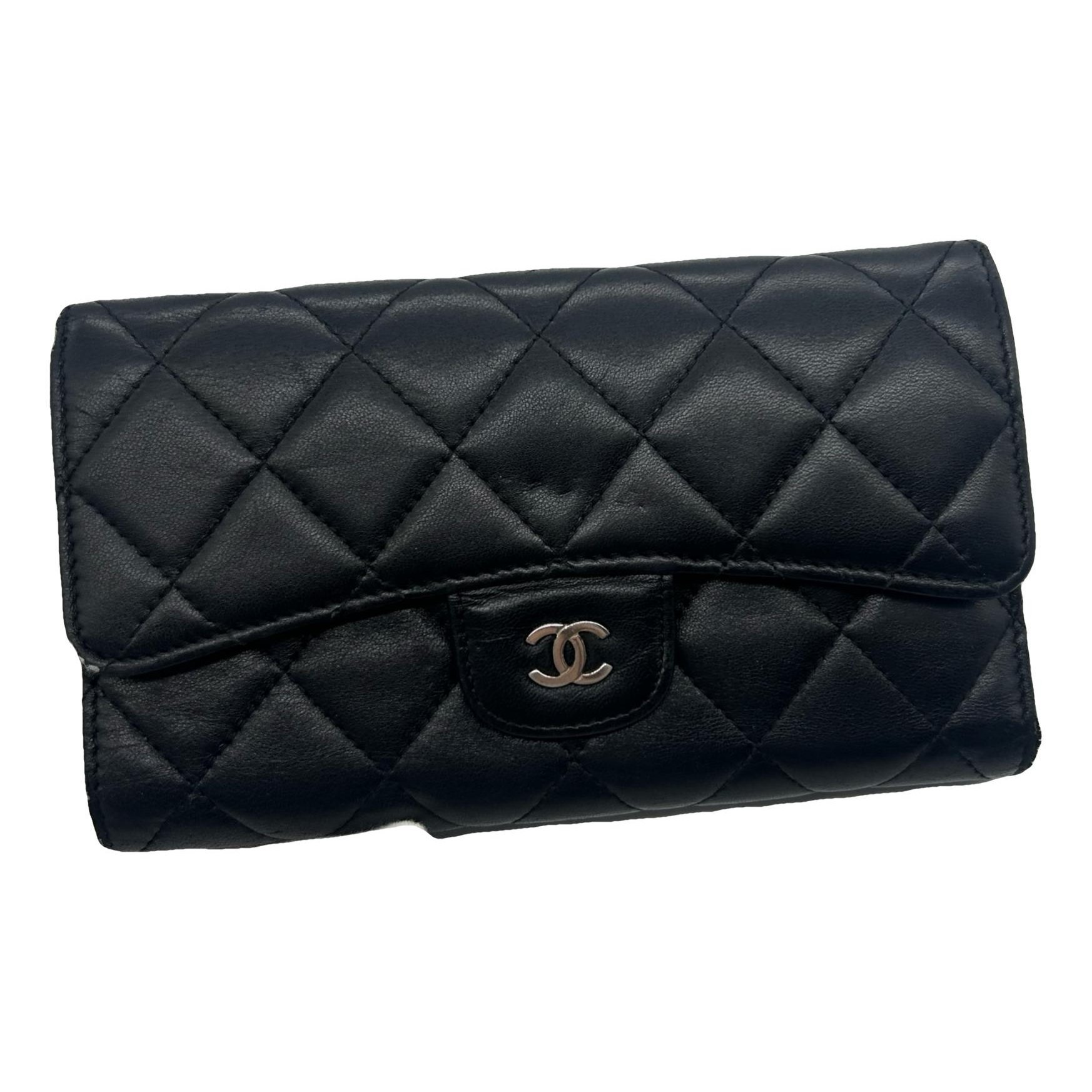 Leather clutch bag