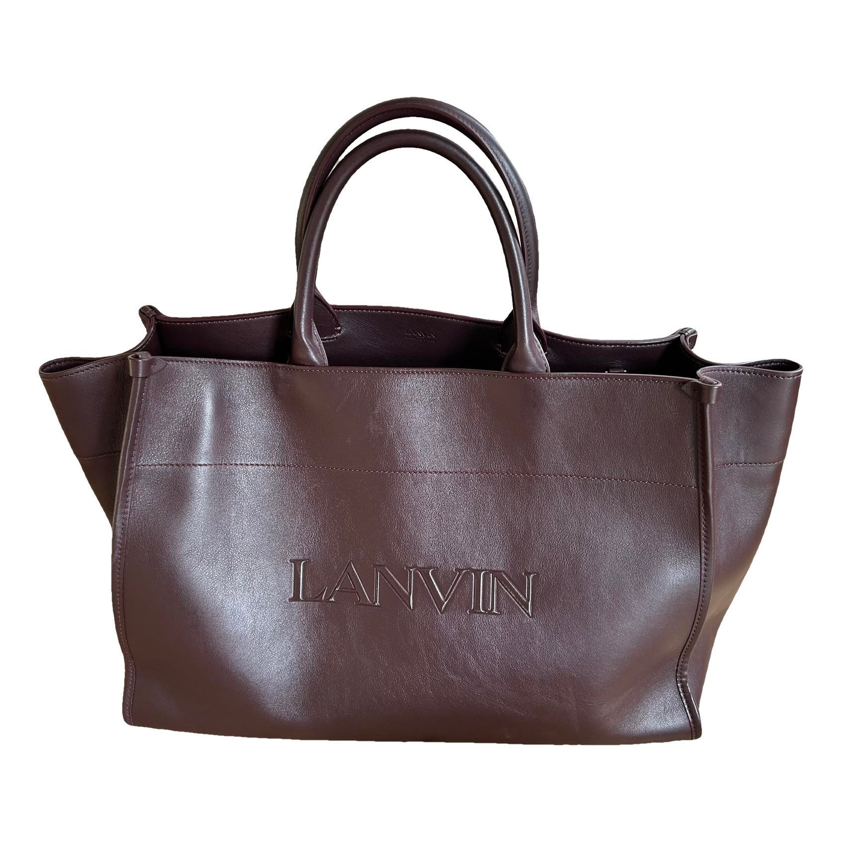 Leather tote