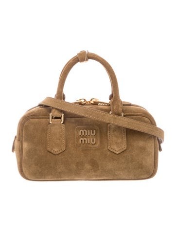 Suede Top Handle Bag