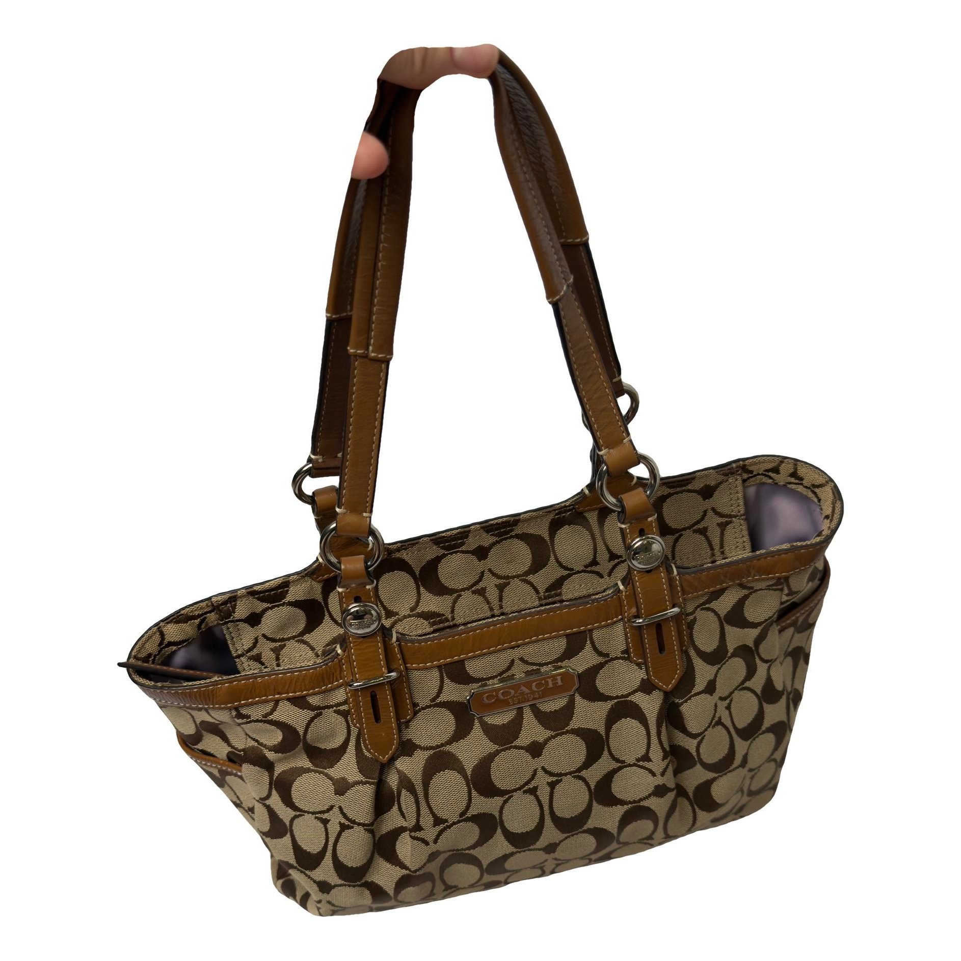 Signature Sufflette cloth handbag