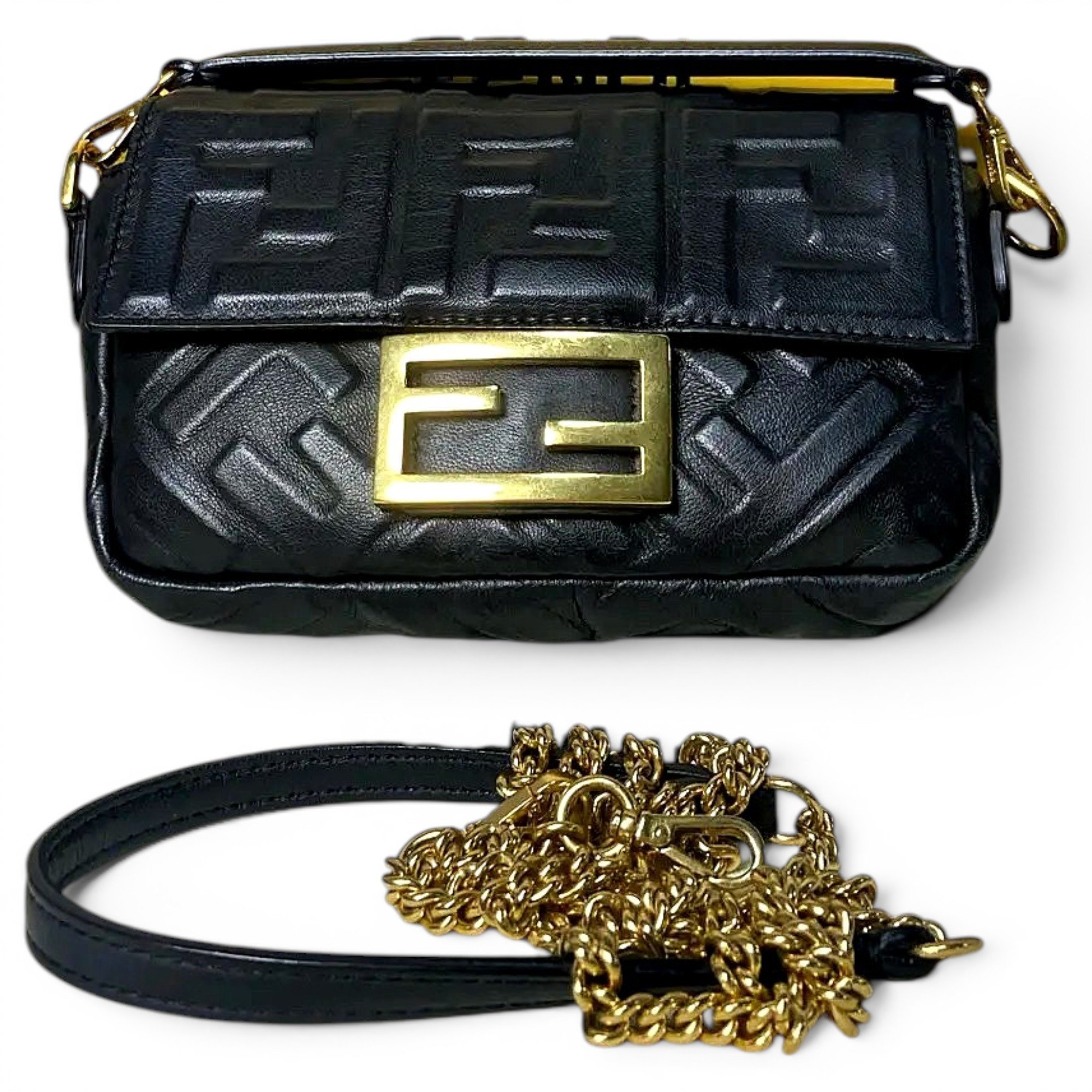 Baguette leather crossbody bag