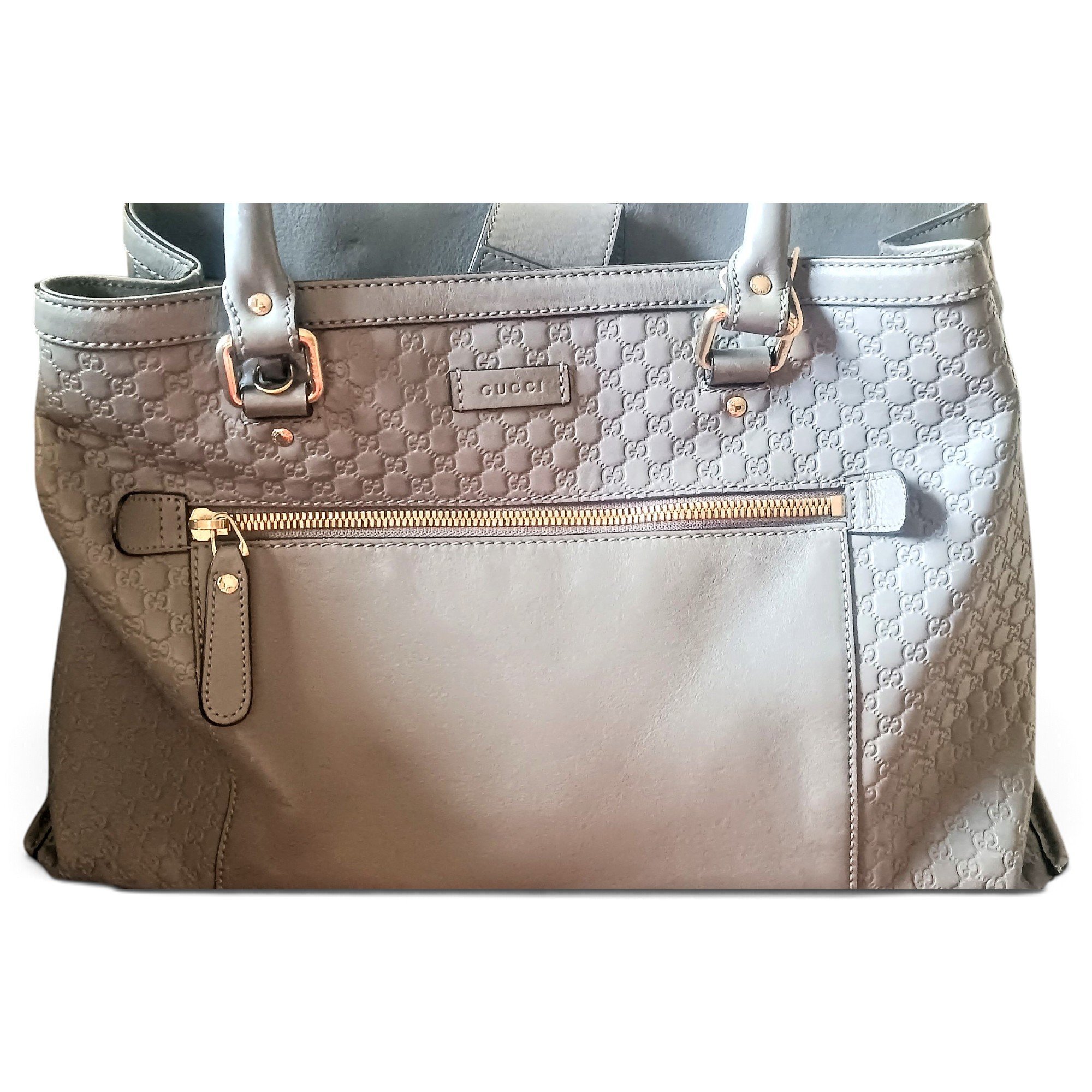 Leather tote