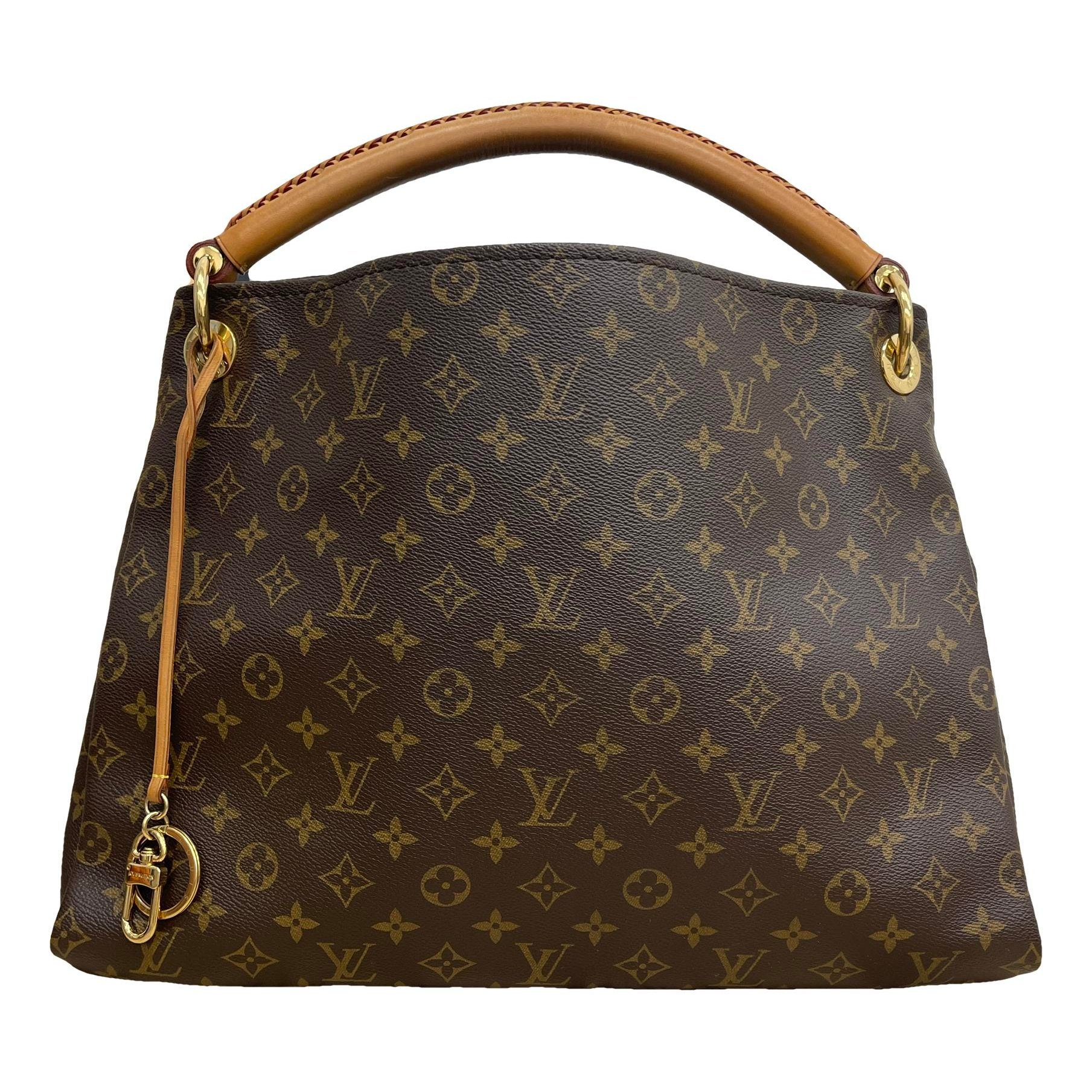 Artsy leather handbag