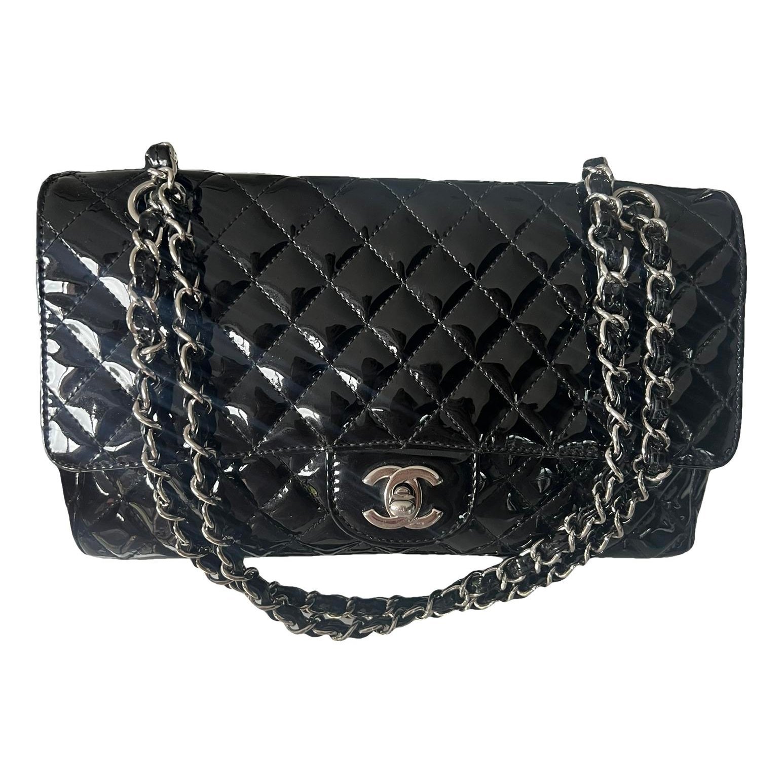 Timeless/Classique patent leather handbag