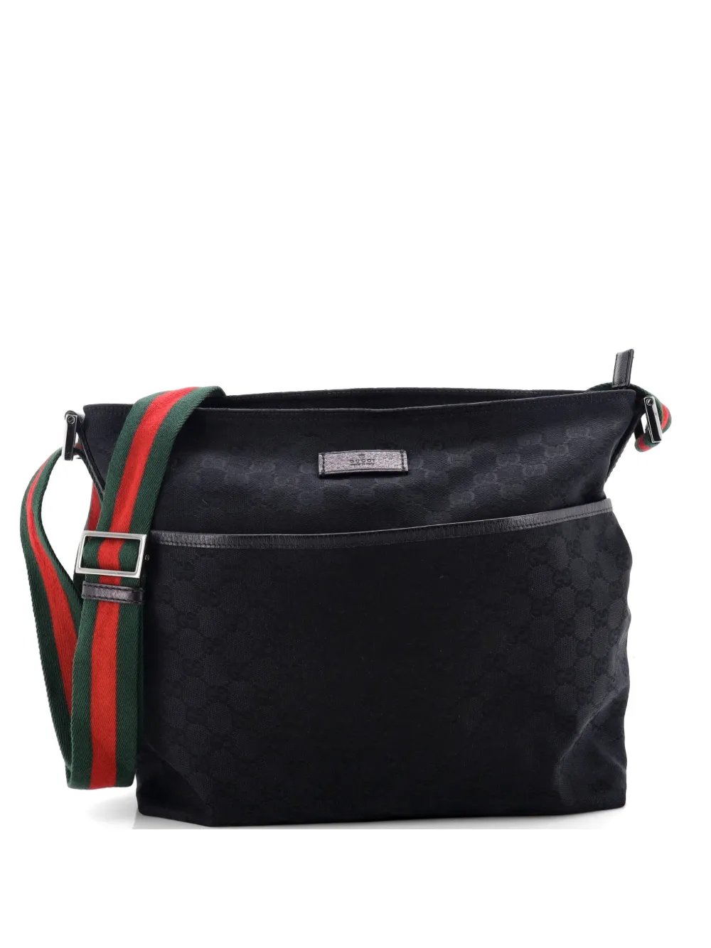 Front Pocket Web Messenger GG Canvas Medium crossbody bag