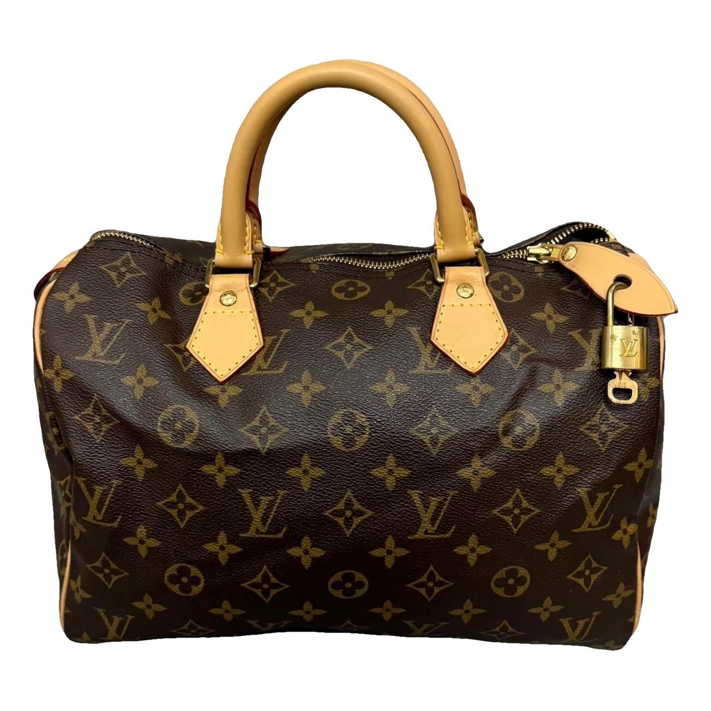 Speedy leather handbag