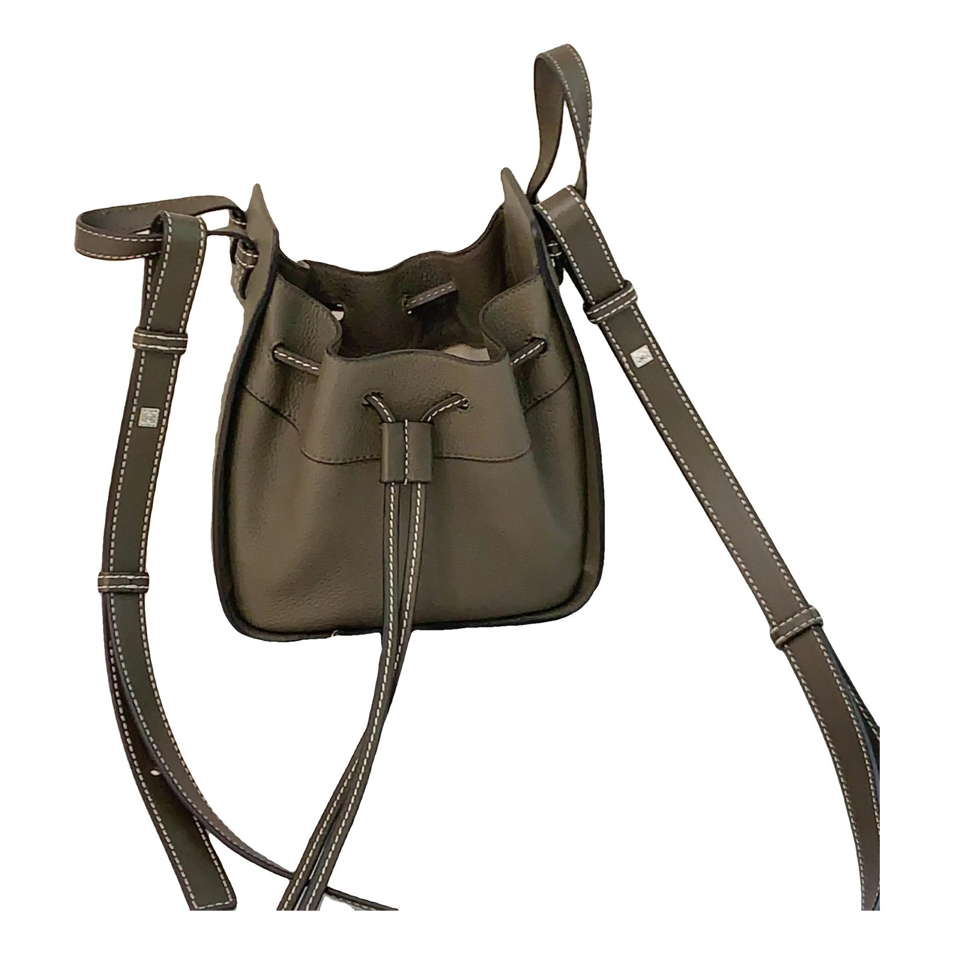 Hammock leather handbag