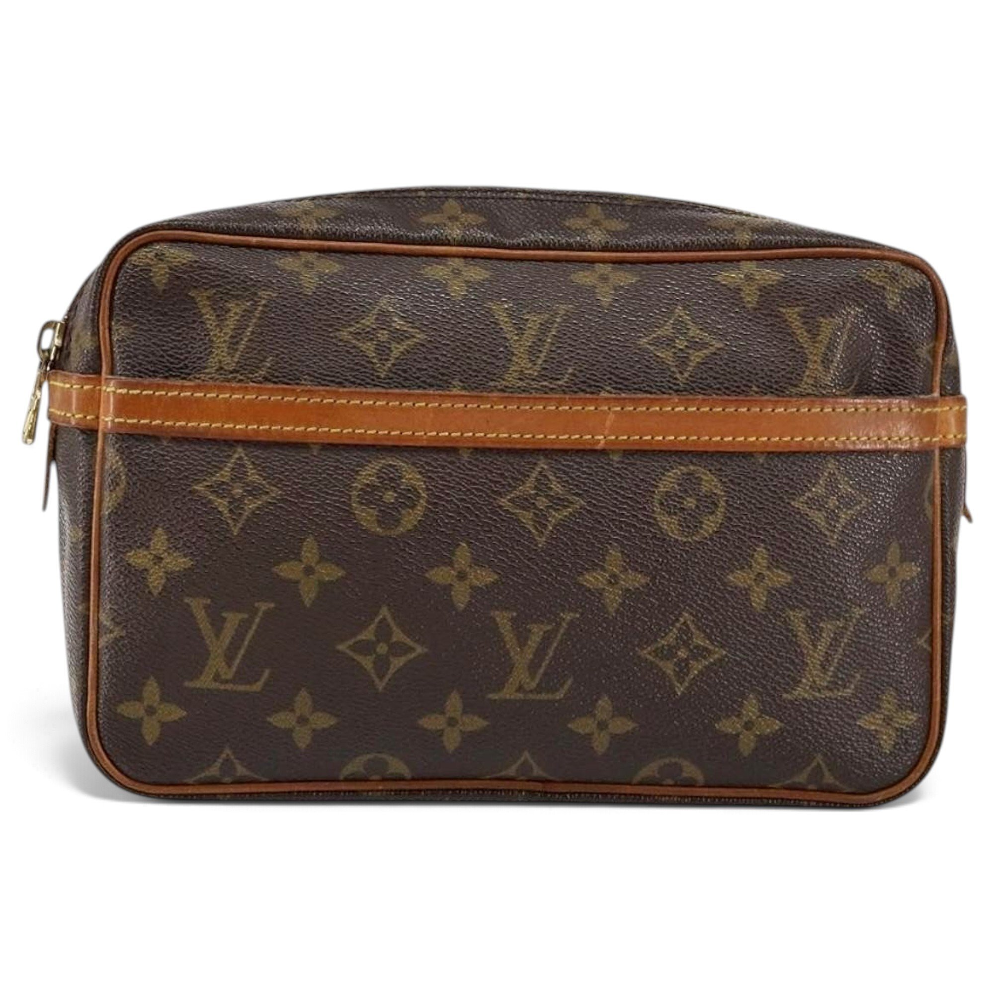 Leather clutch bag