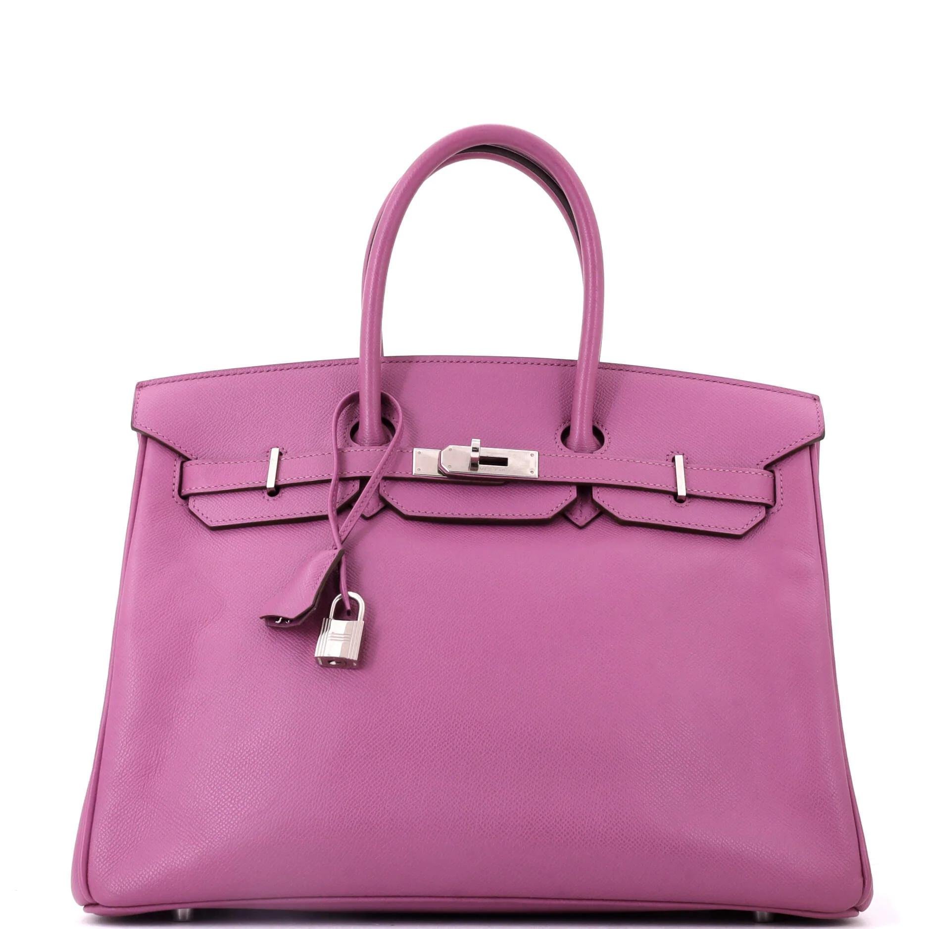 Birkin 35 leather handbag