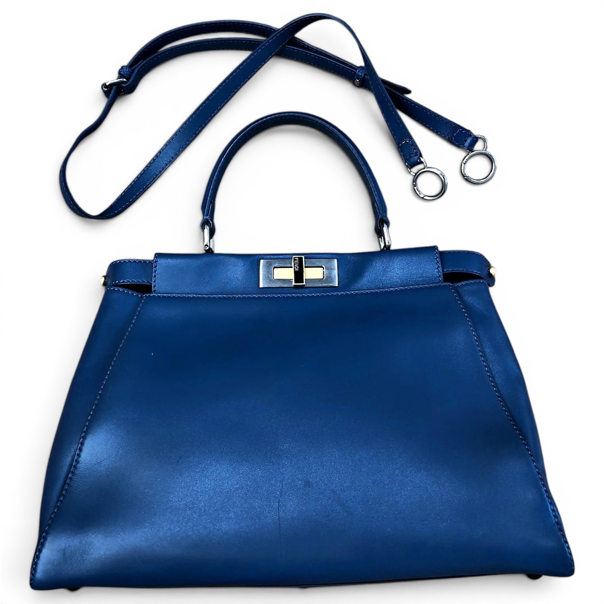 Peekaboo leather handbag
