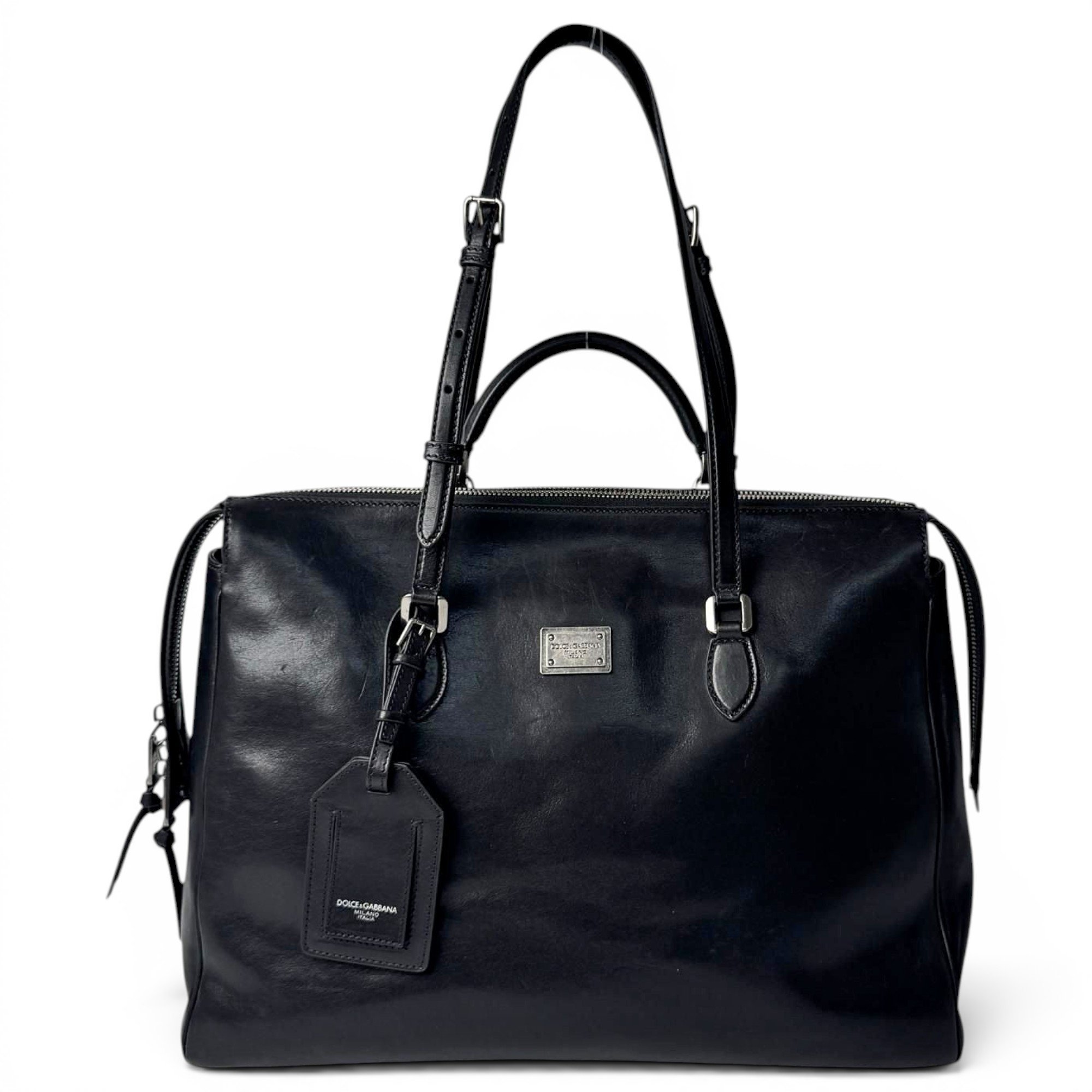 Leather tote