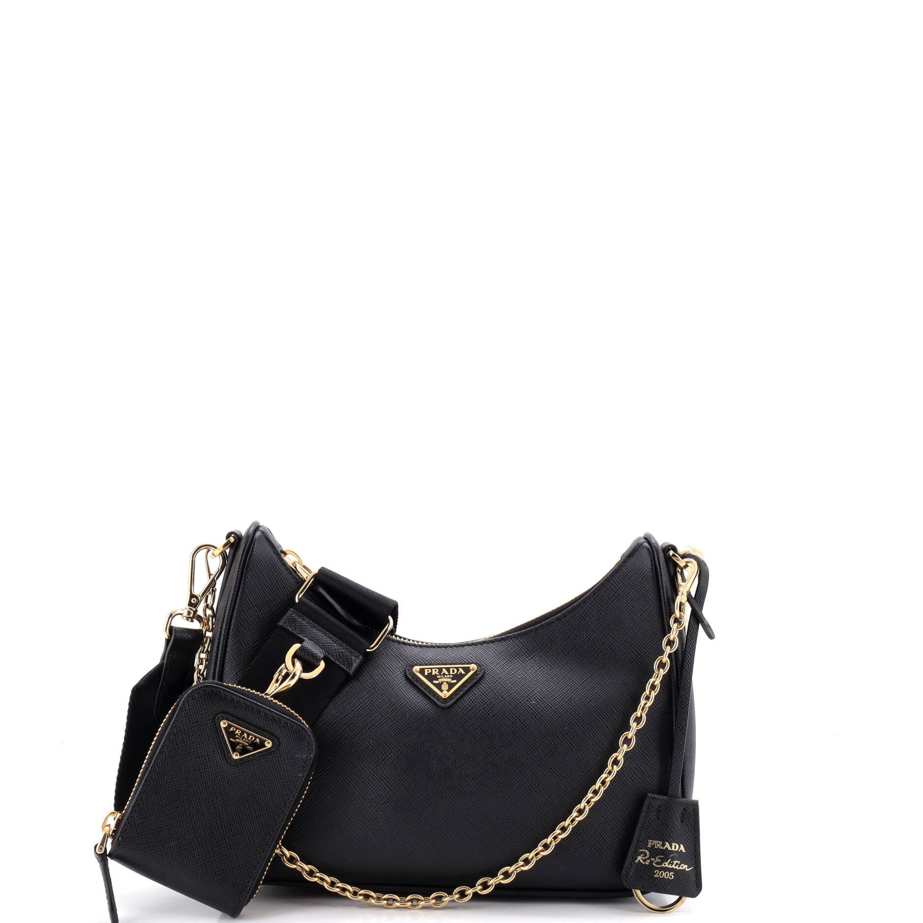 Re-Edition 2005 Shoulder Bag Saffiano Leather Small