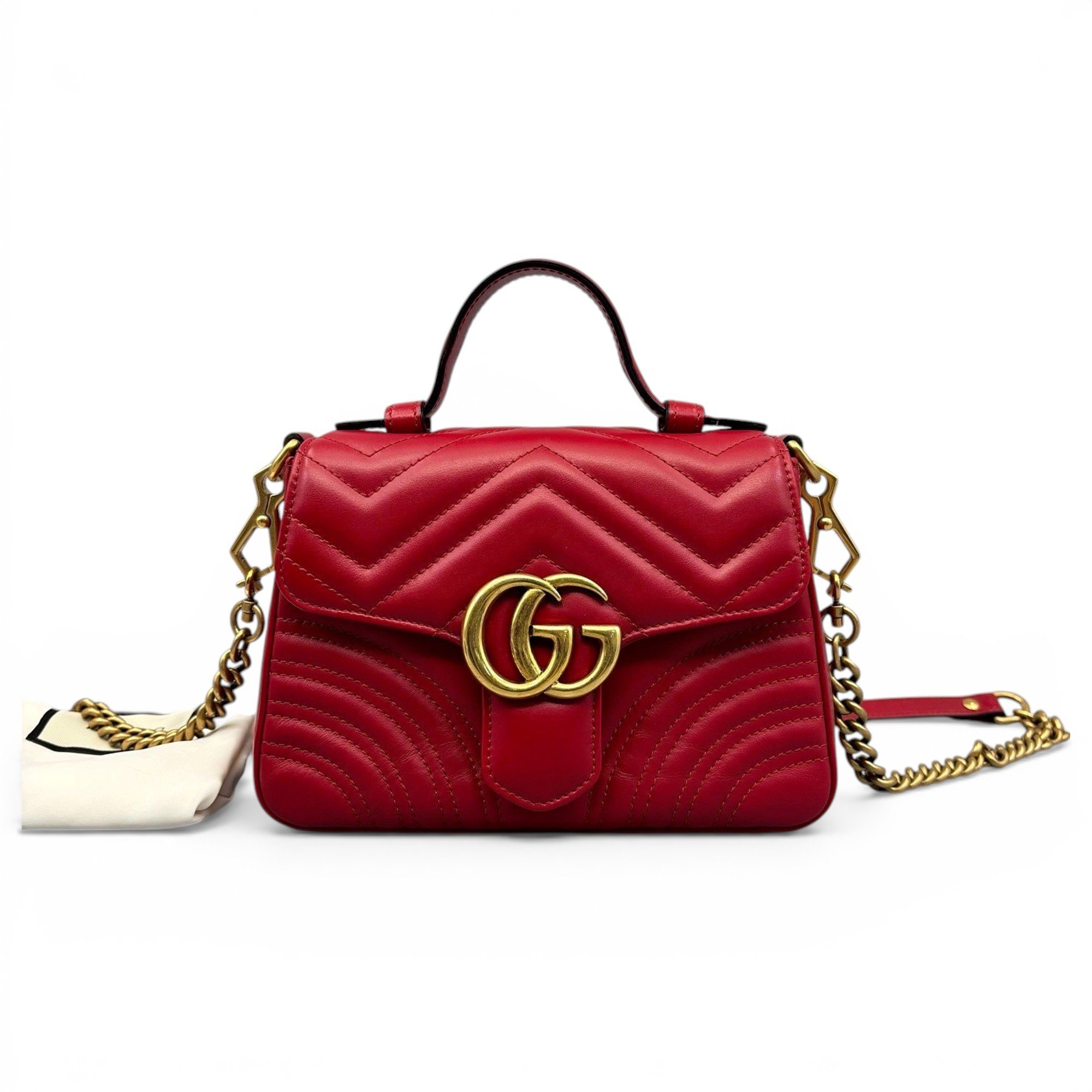 GG Marmont Flap leather handbag
