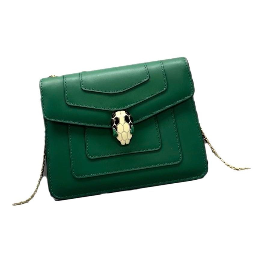 Serpenti leather handbag
