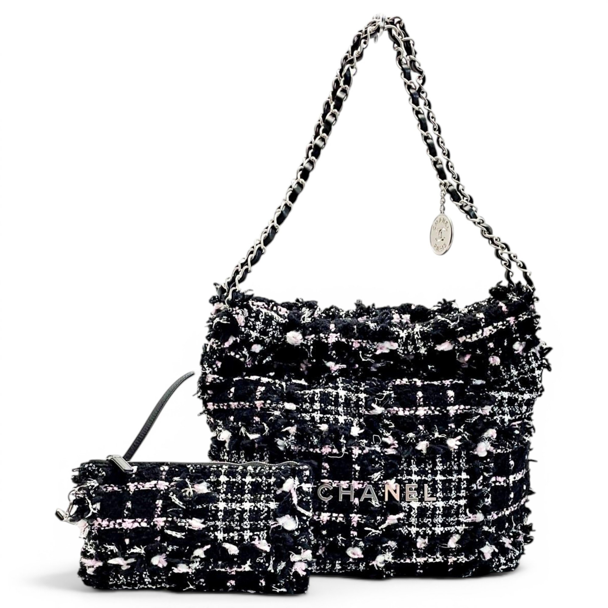Chanel 22 tweed handbag