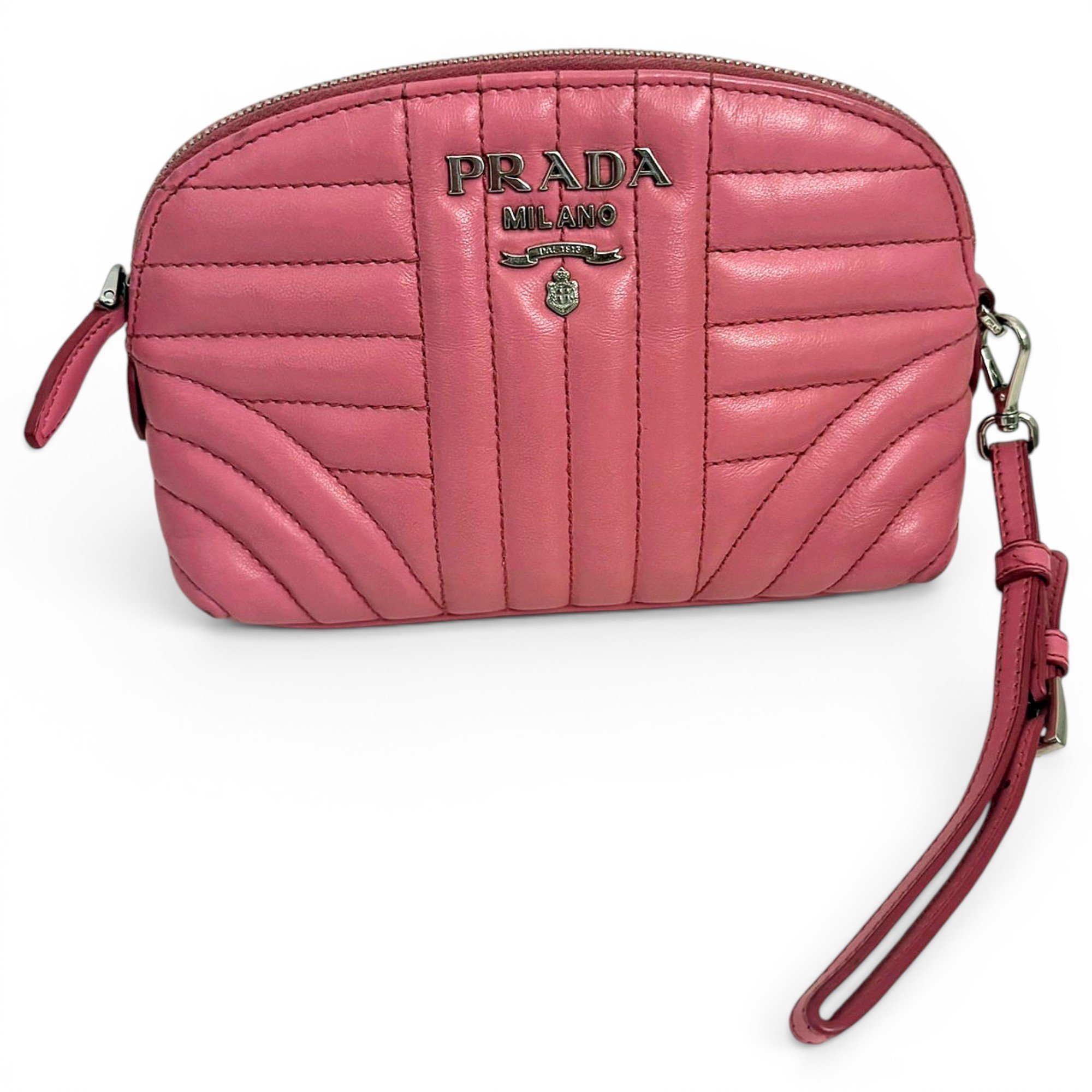 Diagramme leather clutch bag