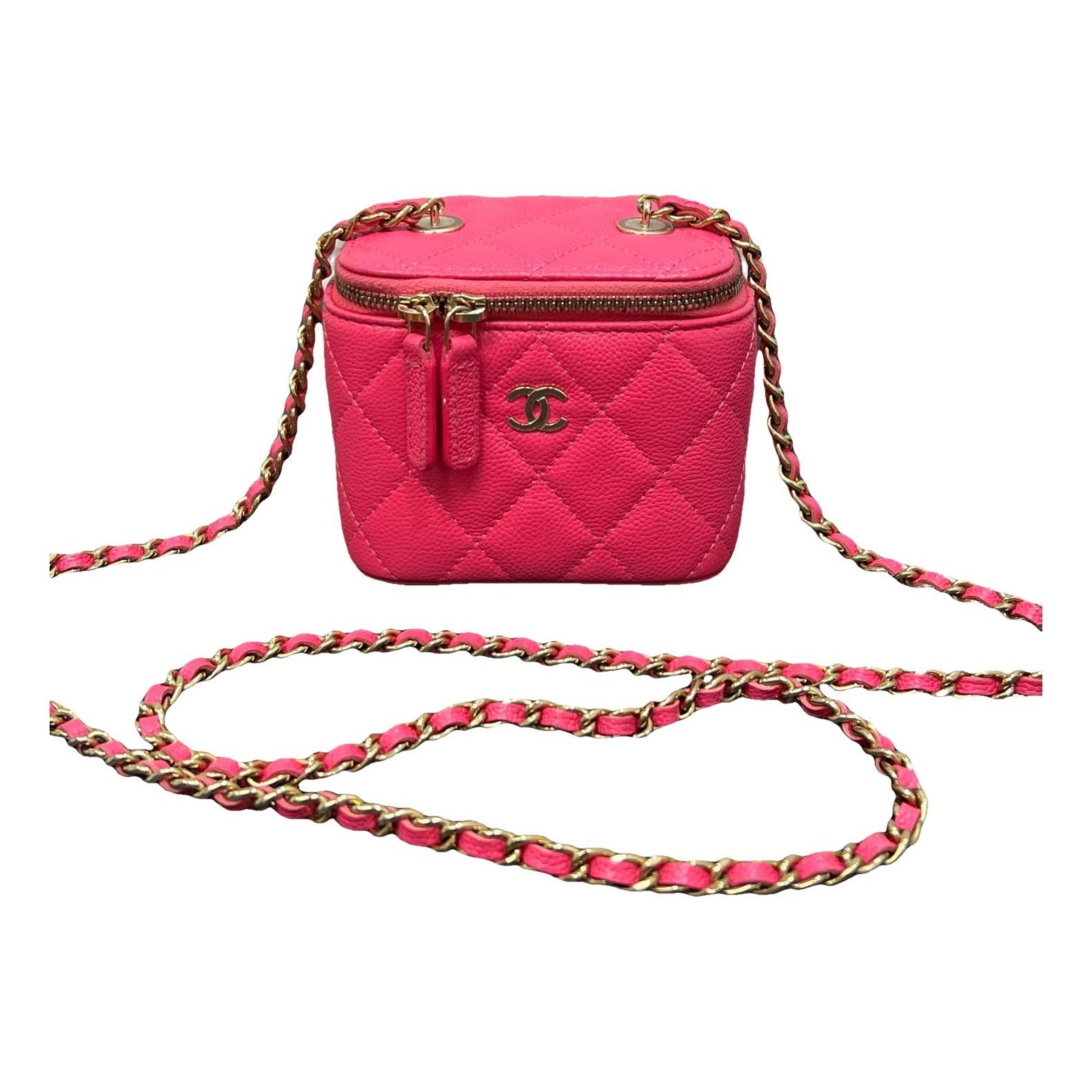 Trendy CC Vanity leather handbag