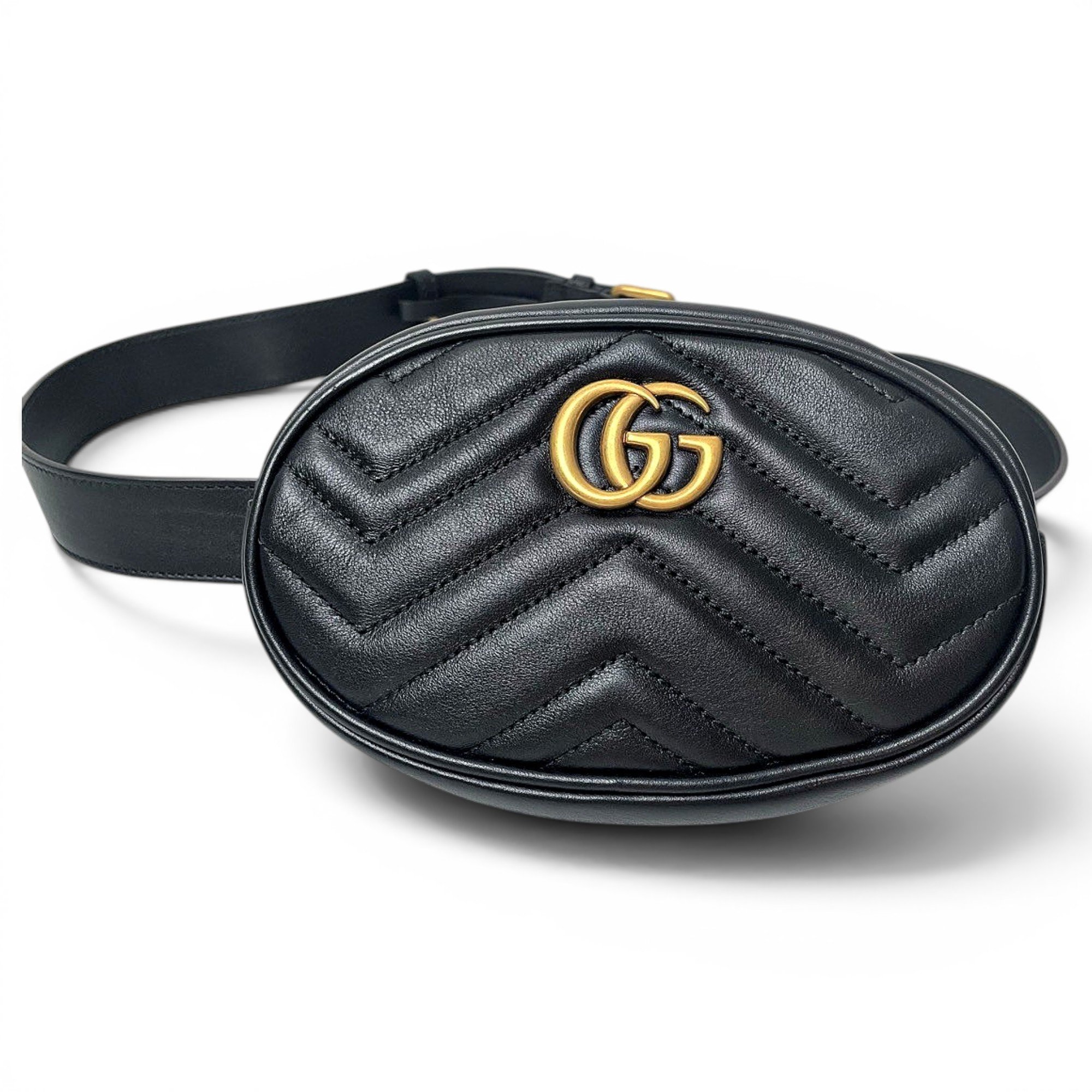GG Marmont Oval leather handbag