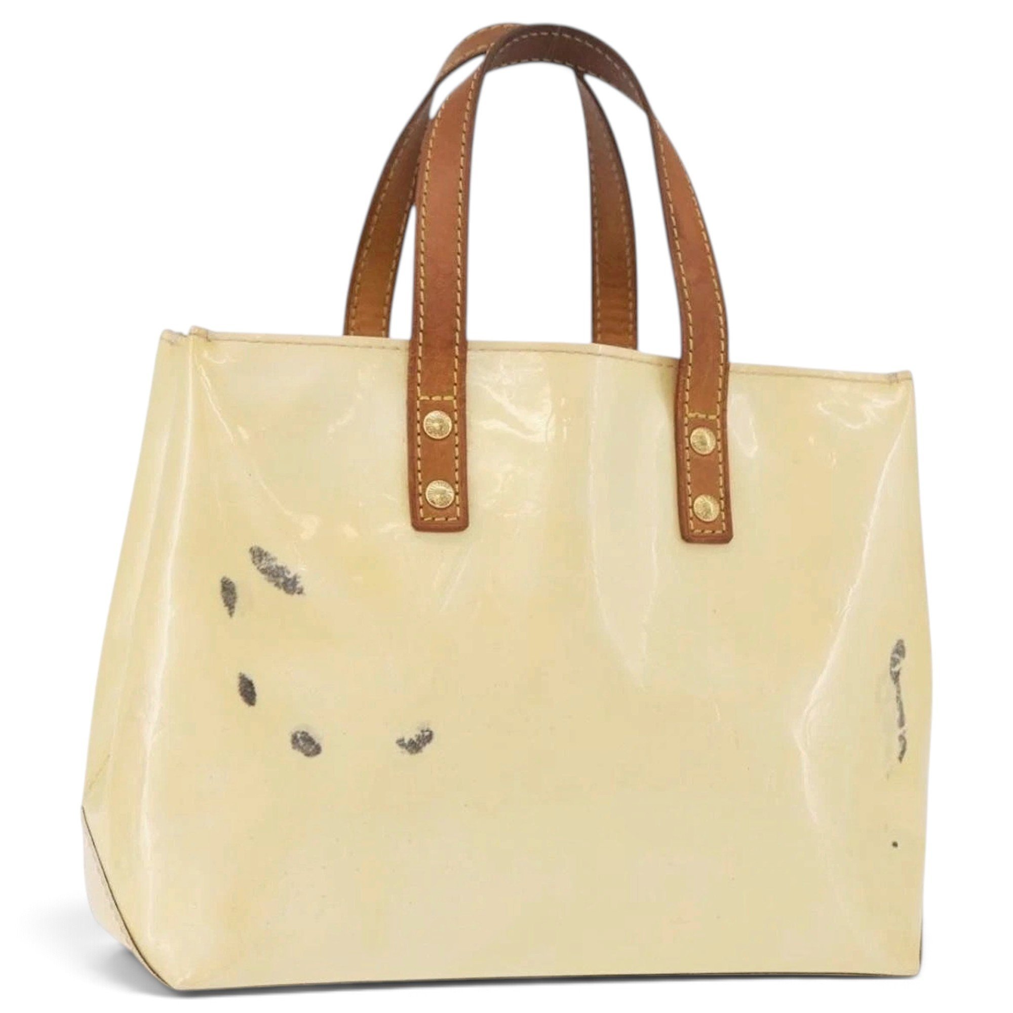 Patent leather handbag