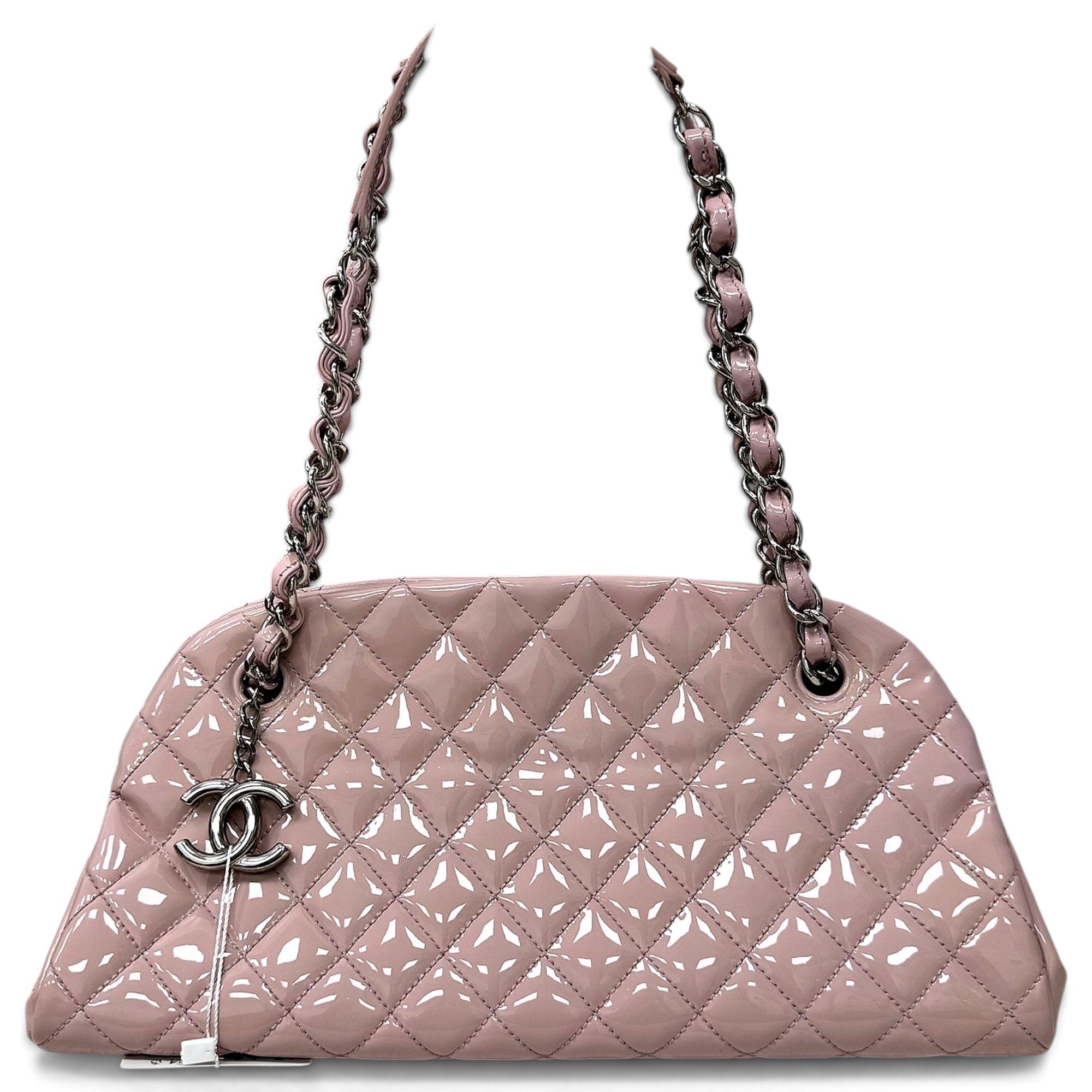 Mademoiselle patent leather handbag