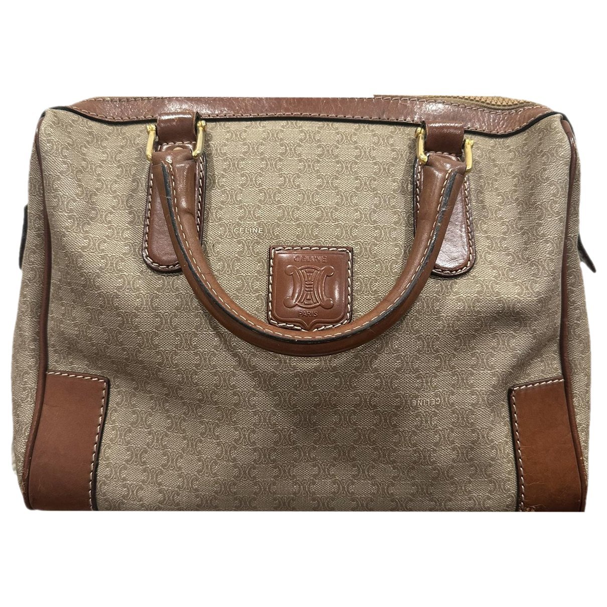 Leather bowling bag