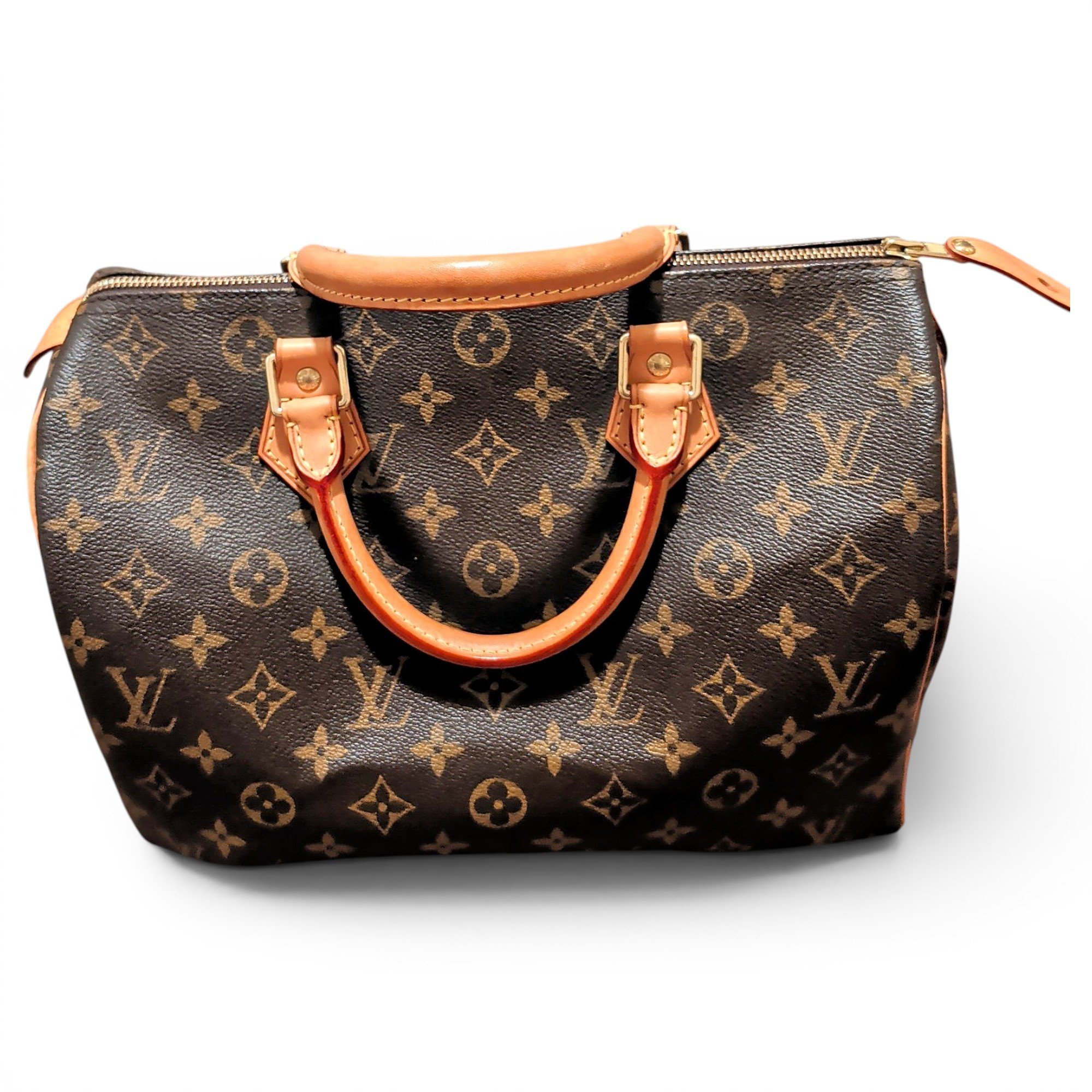 Speedy leather handbag
