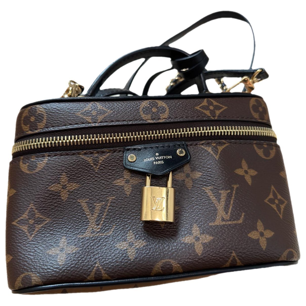 Vanity leather handbag