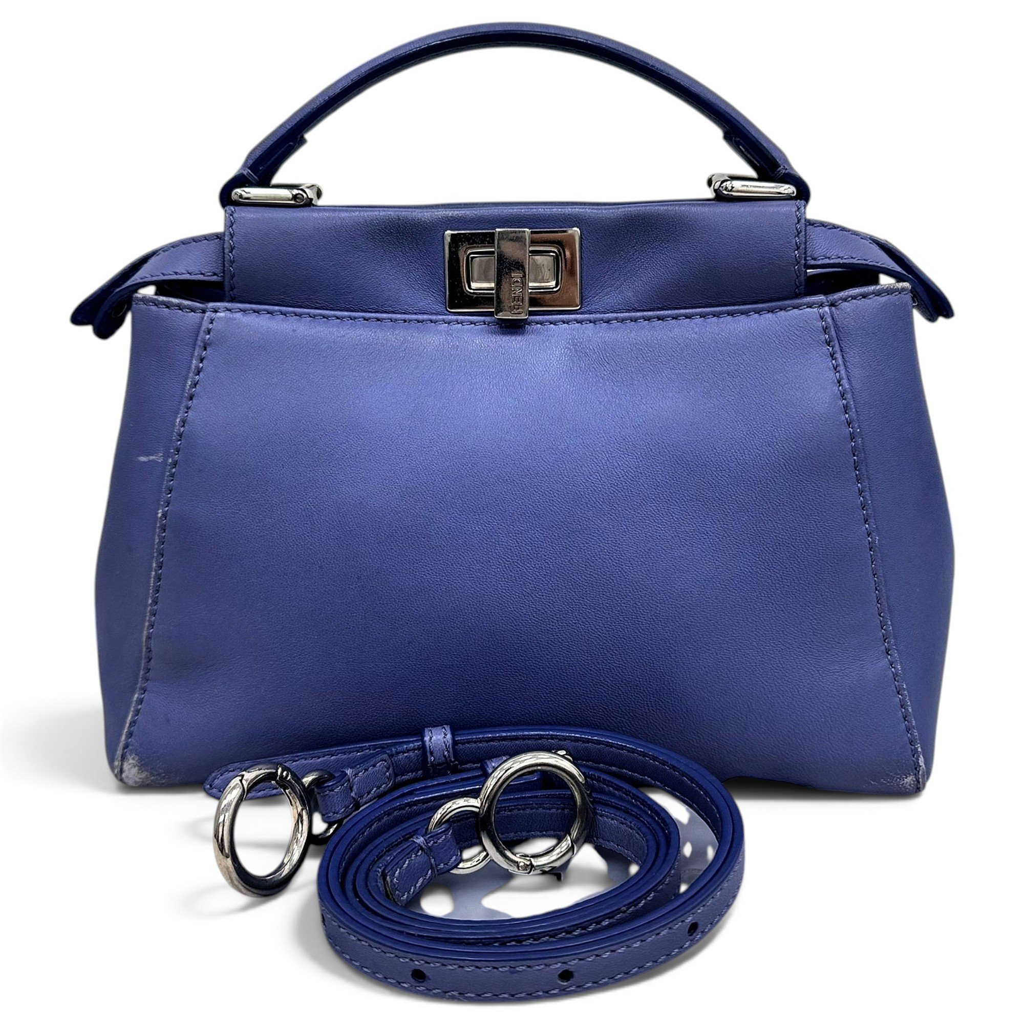 Peekaboo leather handbag