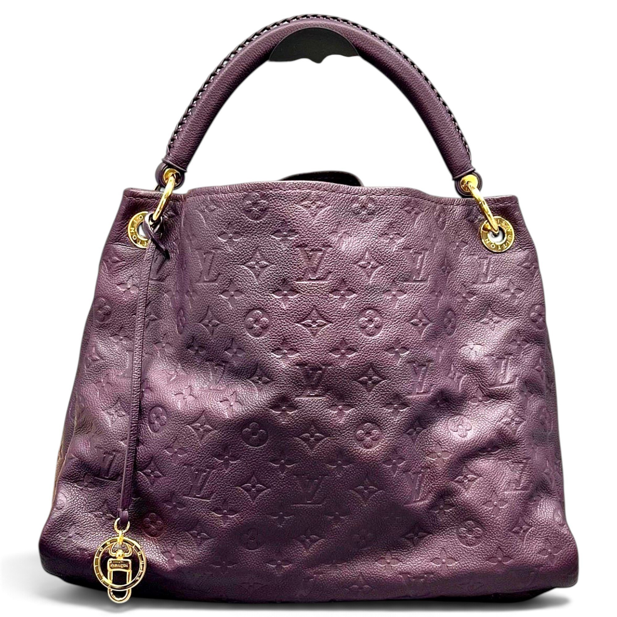 Artsy leather handbag