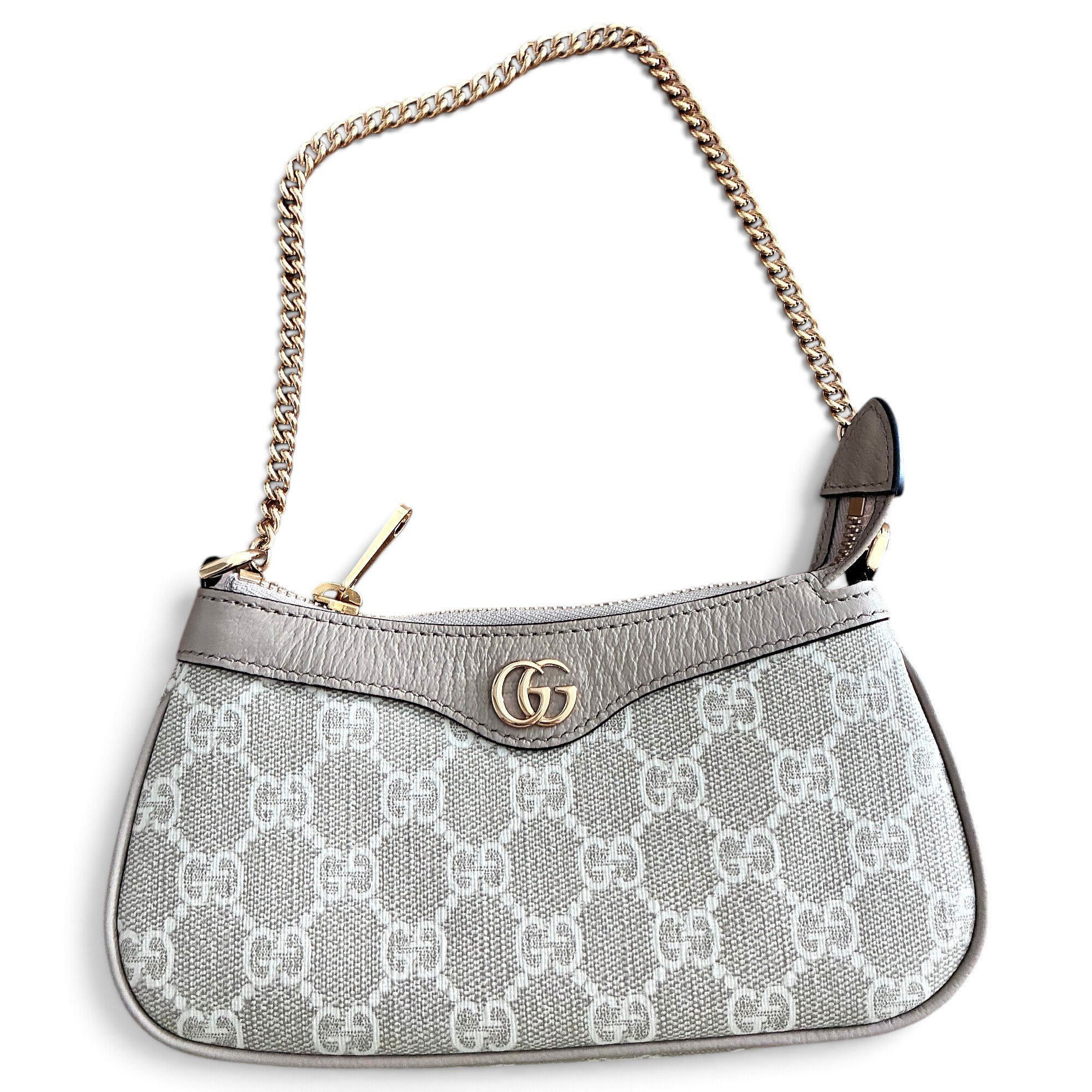Leather clutch bag