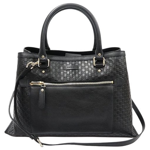 Leather clutch bag