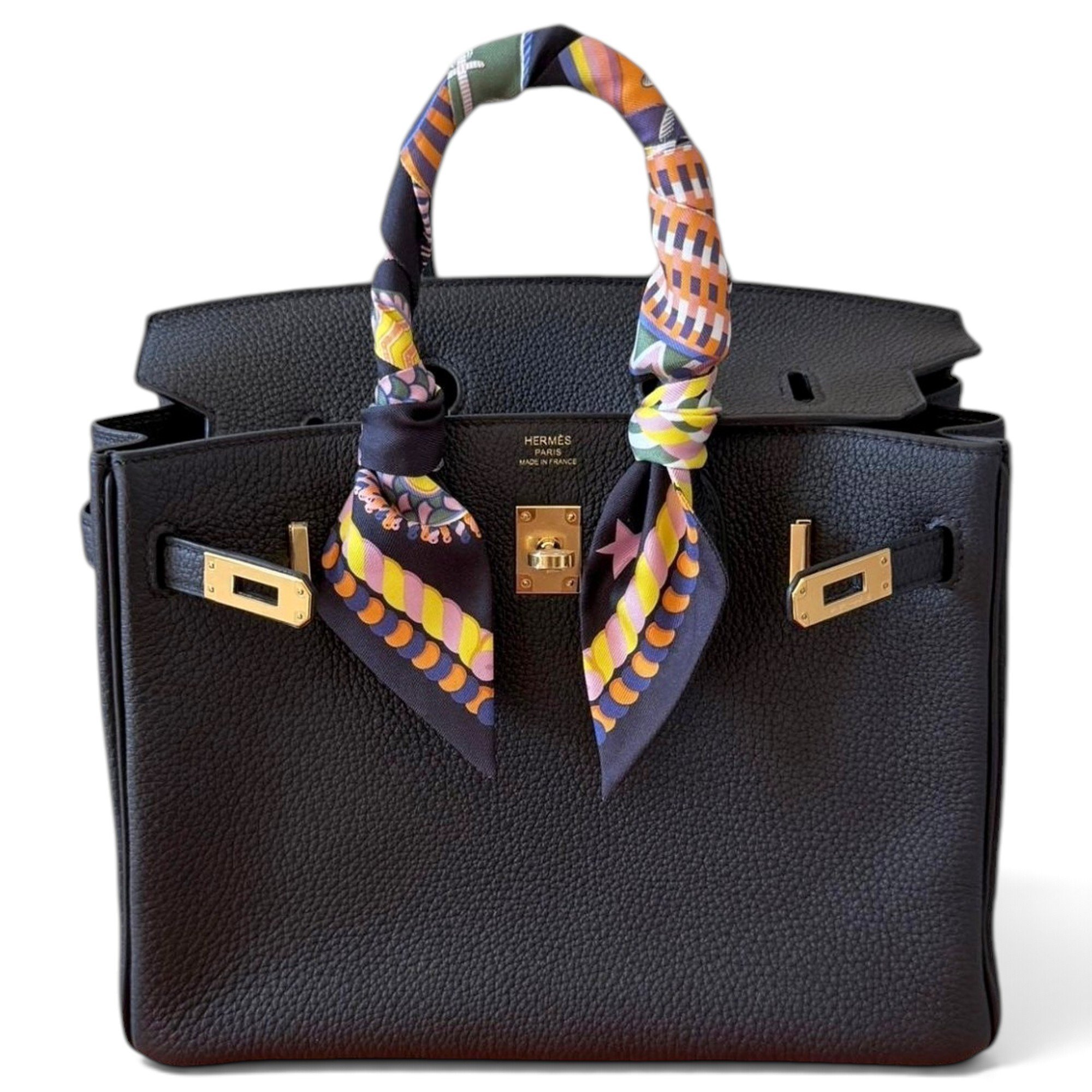 Birkin 25 leather handbag