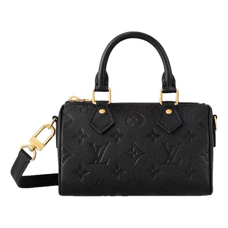 Nano Speedy / Mini HL leather crossbody bag