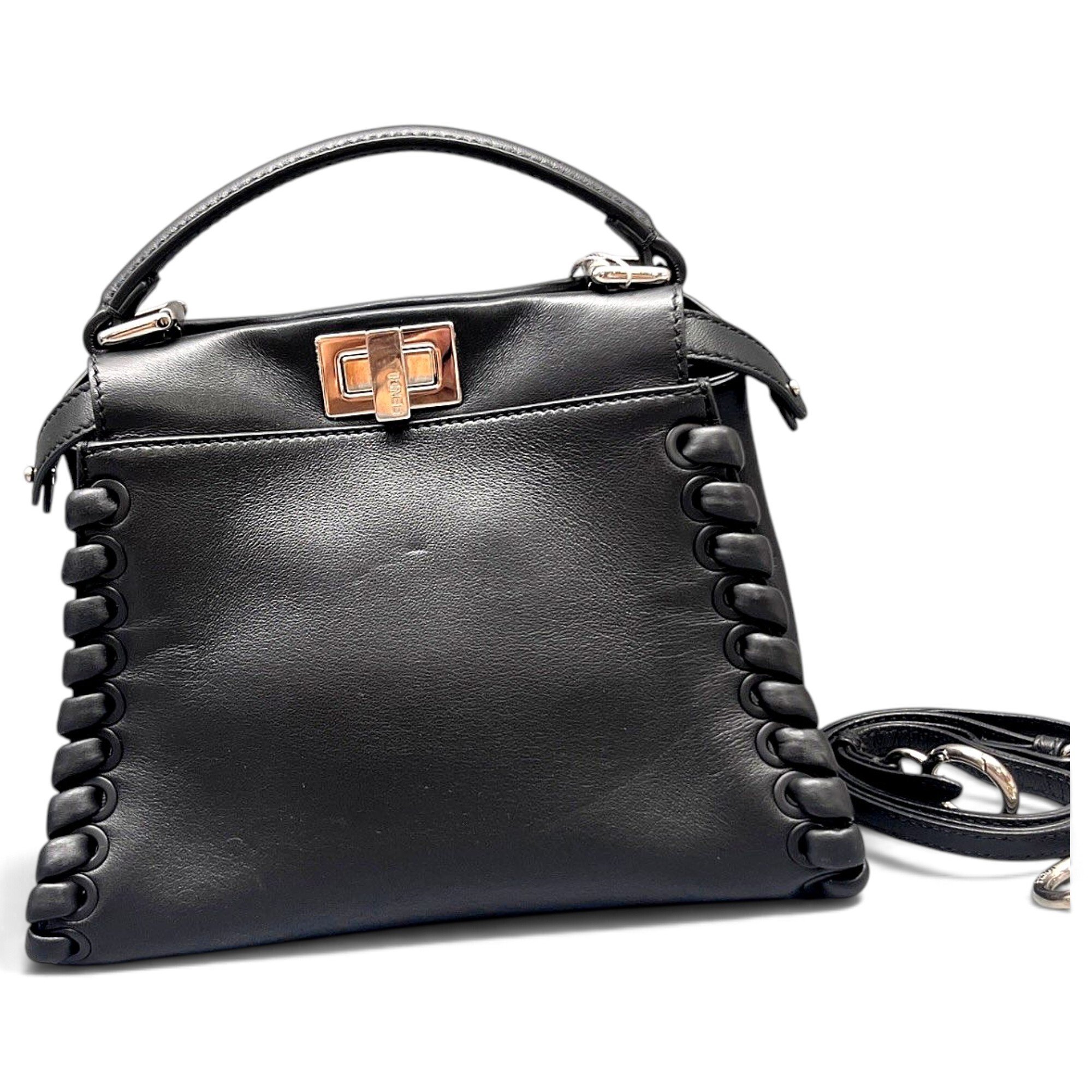 Peekaboo leather handbag