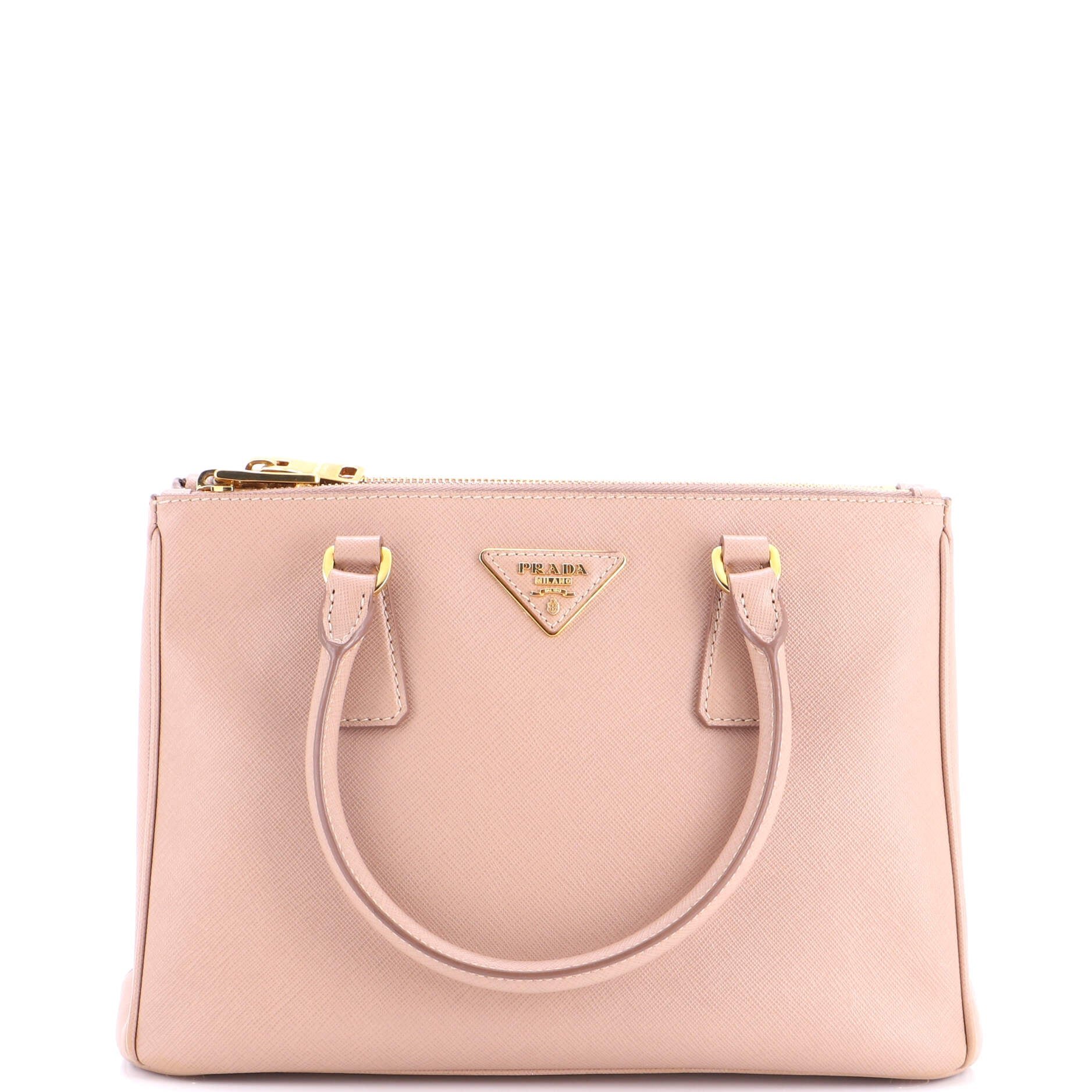 Galleria Double Zip Tote Saffiano Leather Medium