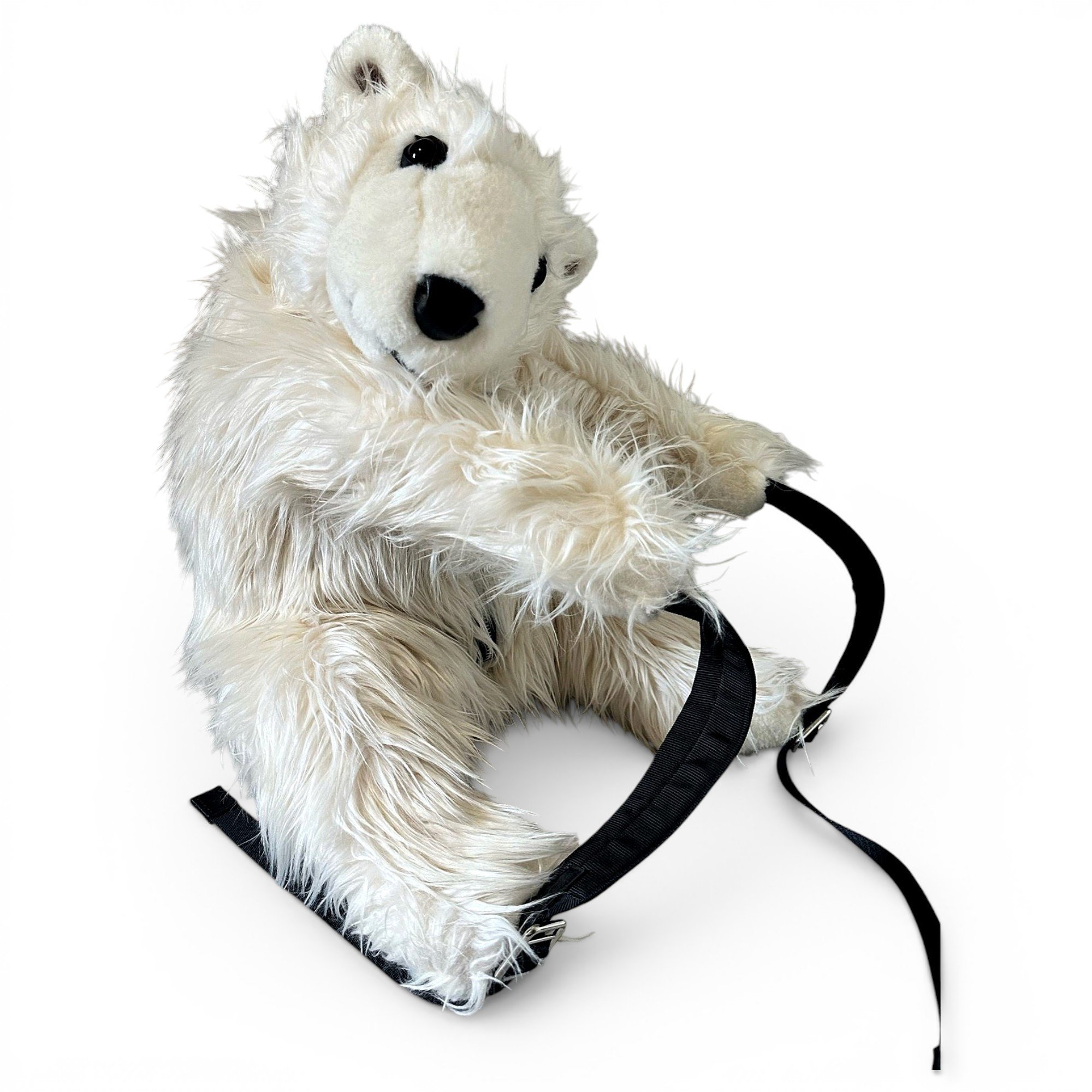 Faux fur backpack