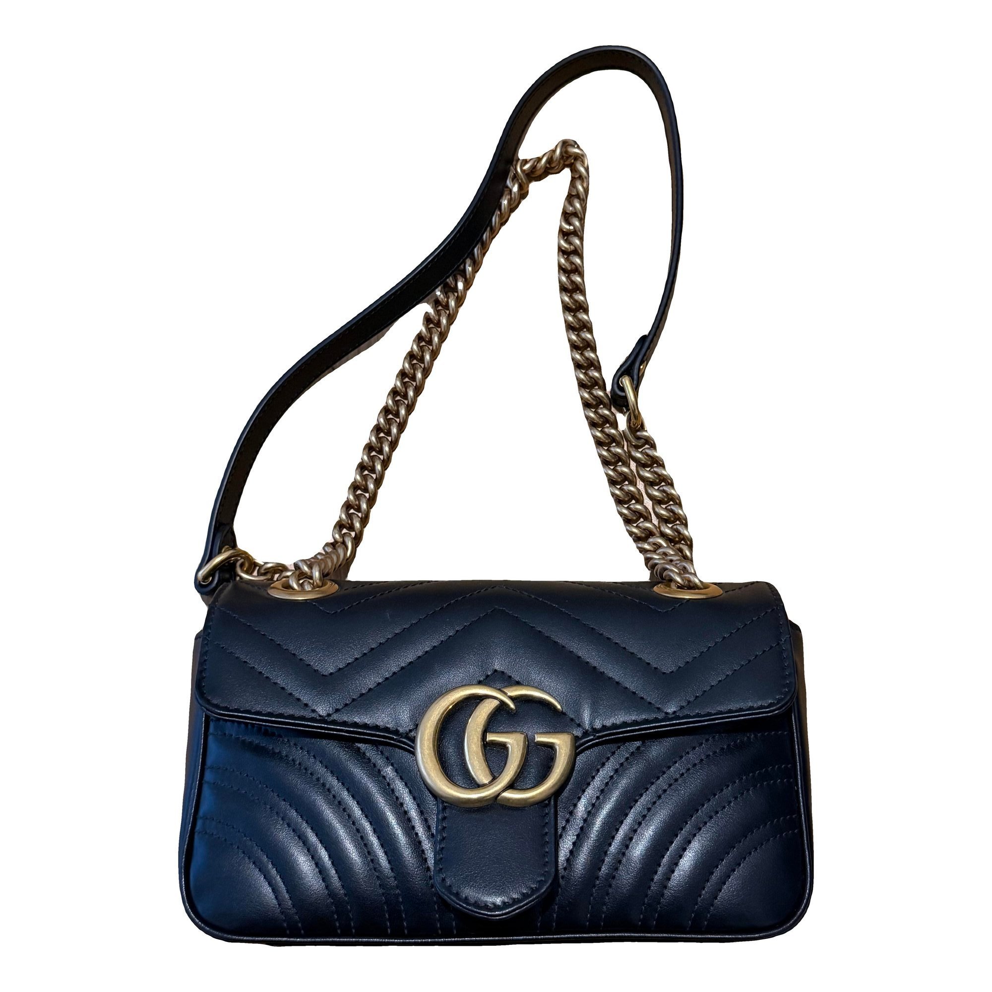 GG Marmont Flap leather handbag