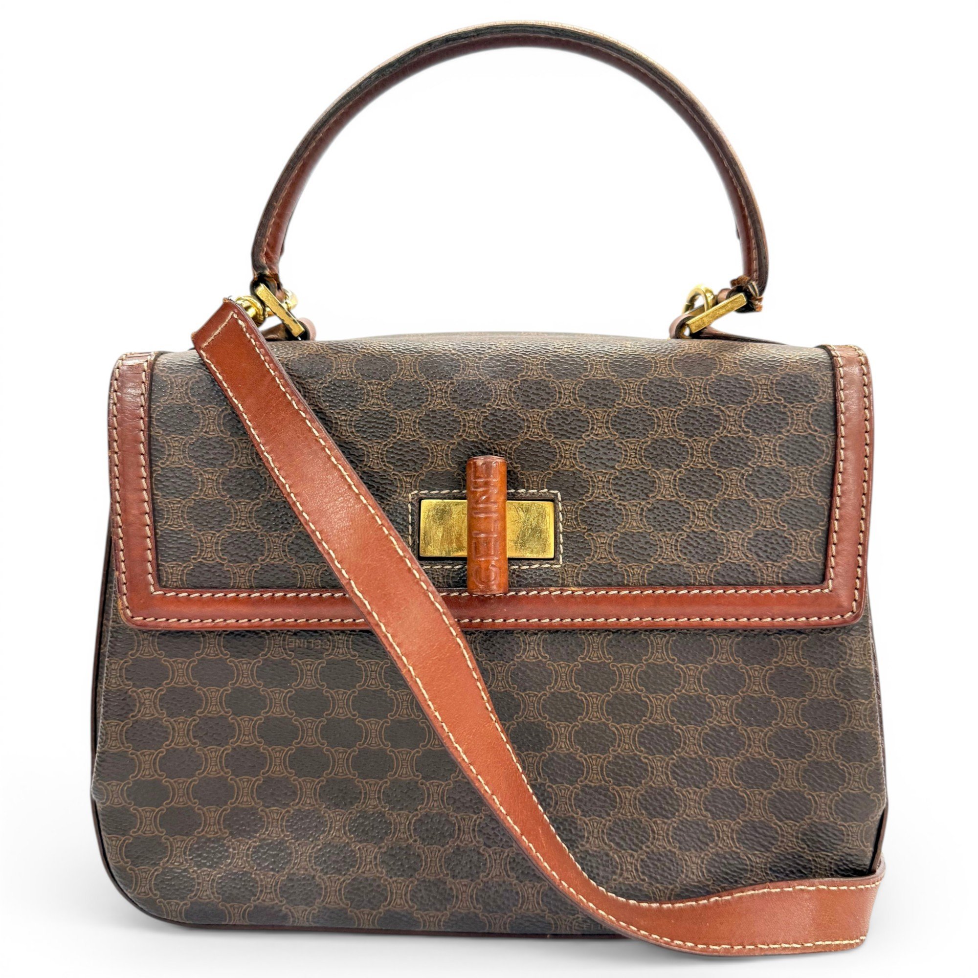 Triomphe leather handbag
