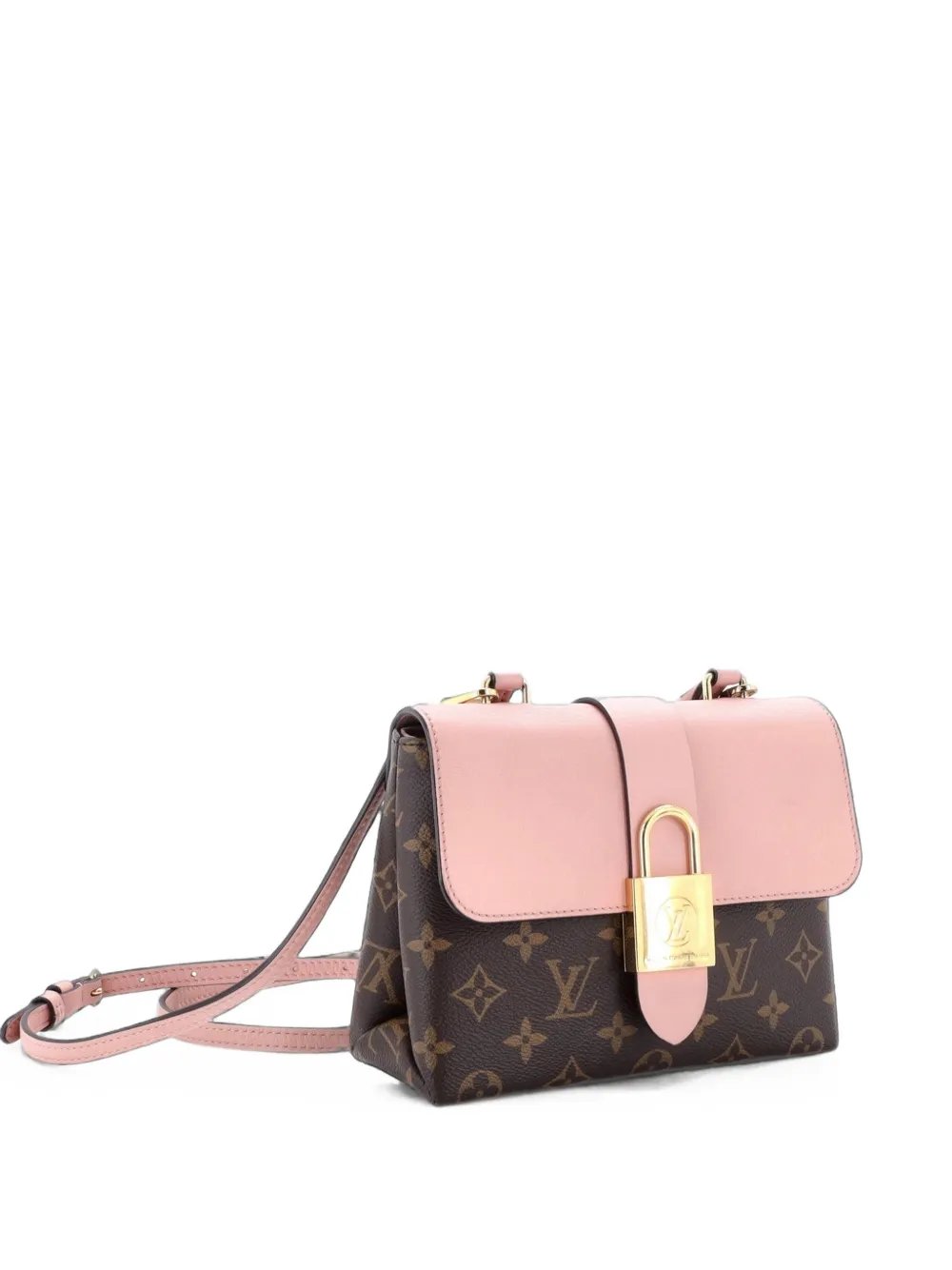 Locky Handbag Monogram Canvas with Leather BB satchel
