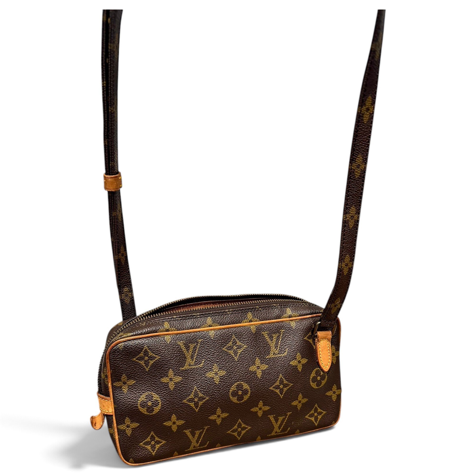 Marly vintage leather clutch bag