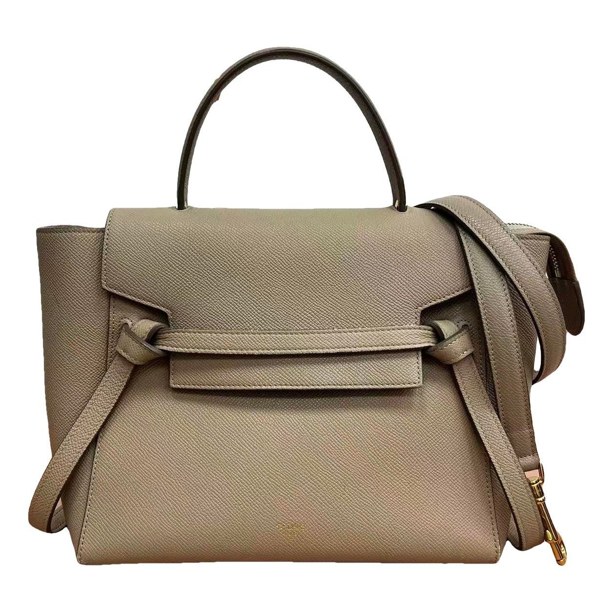 Belt leather handbag