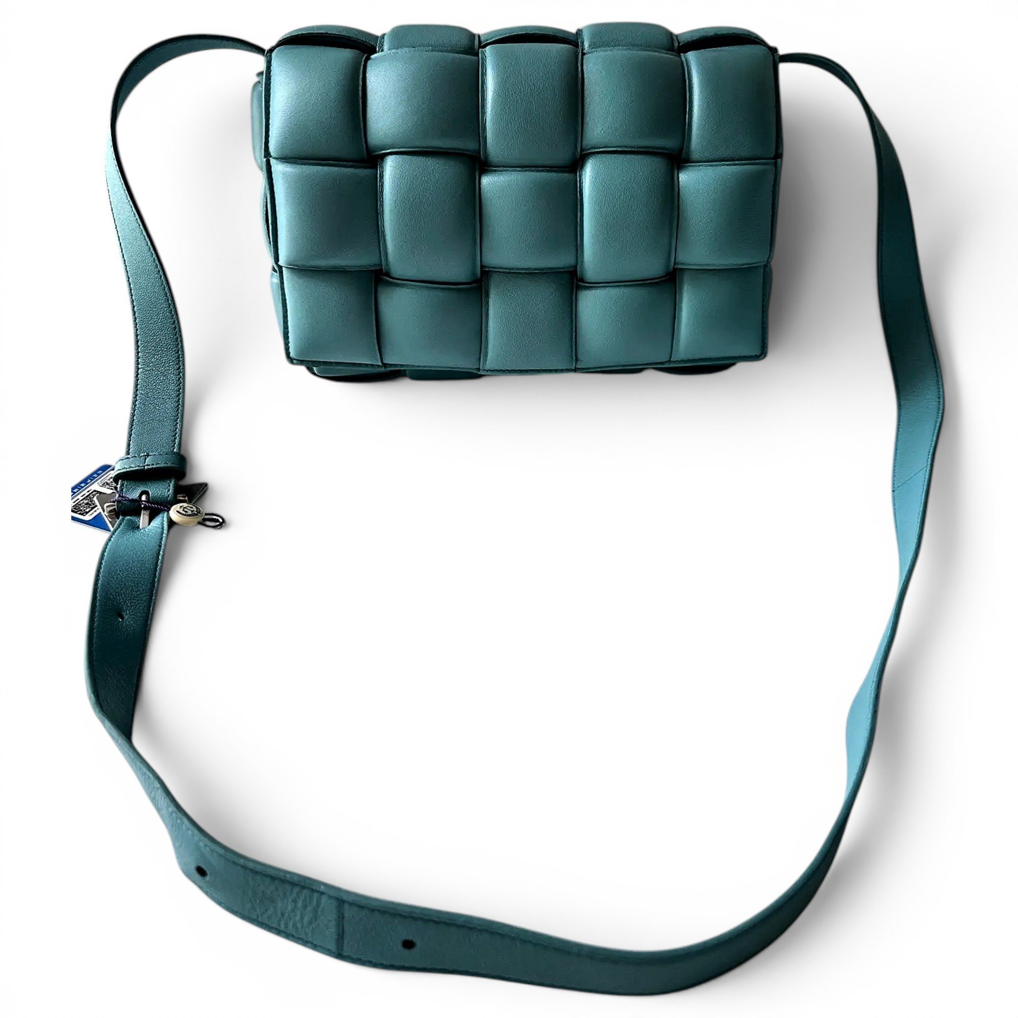 Cassette leather handbag