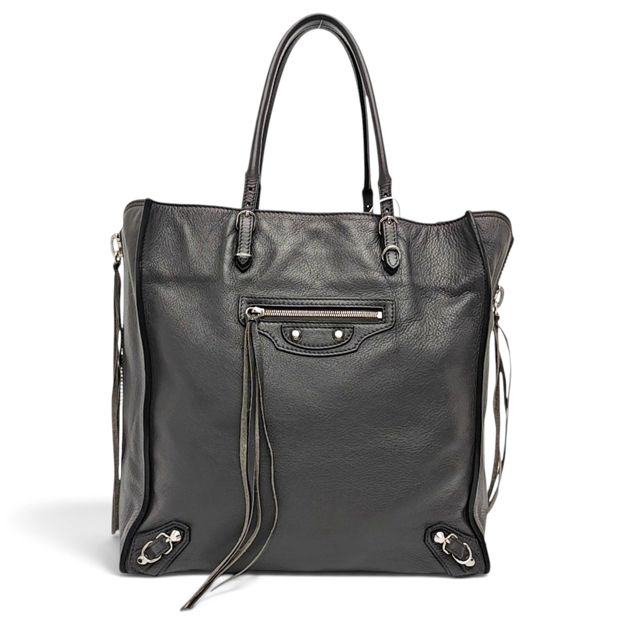 Papier leather handbag